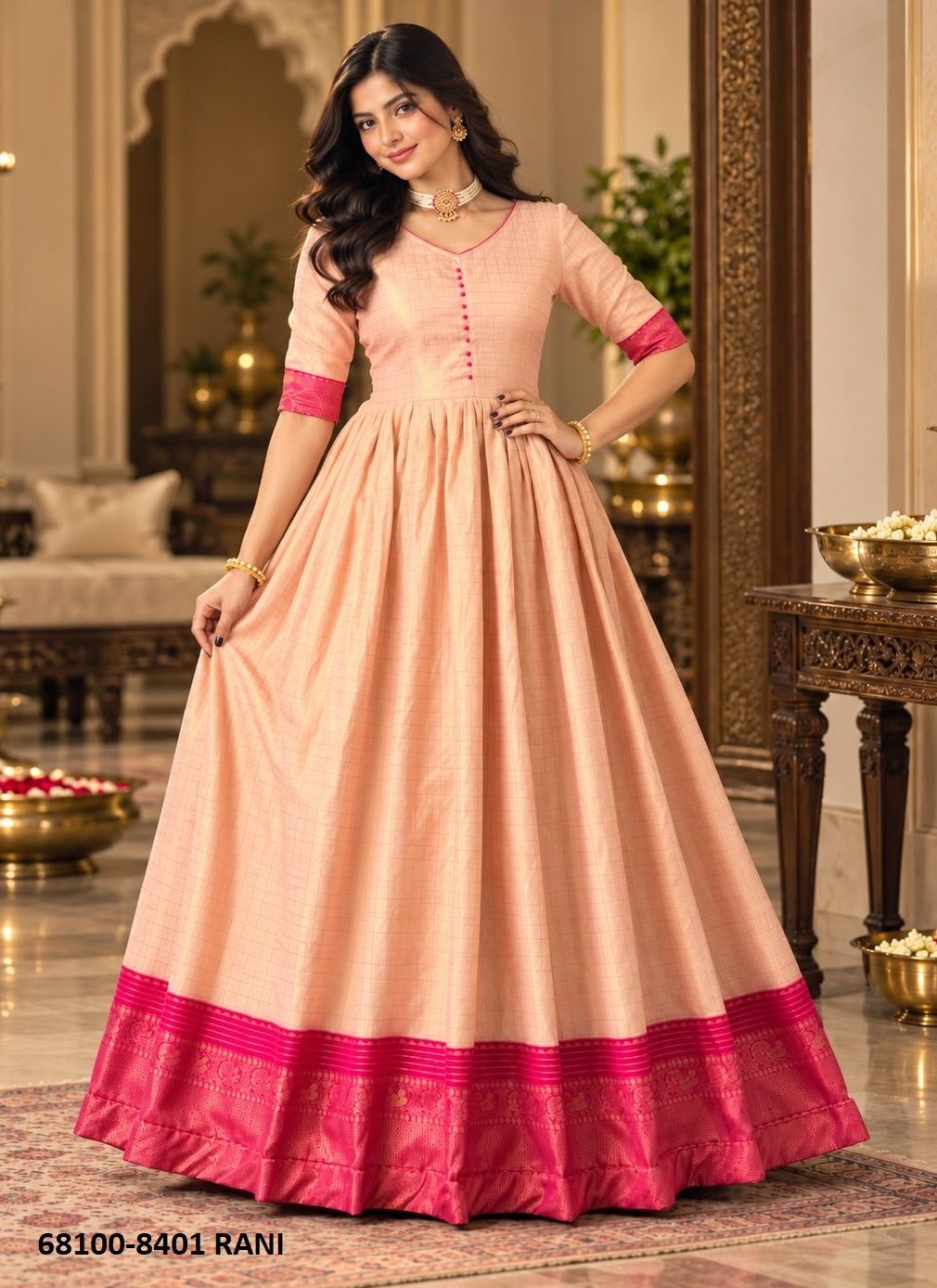 GROWW - Catalog # 68100 (Set of 2 Readymade Gowns)