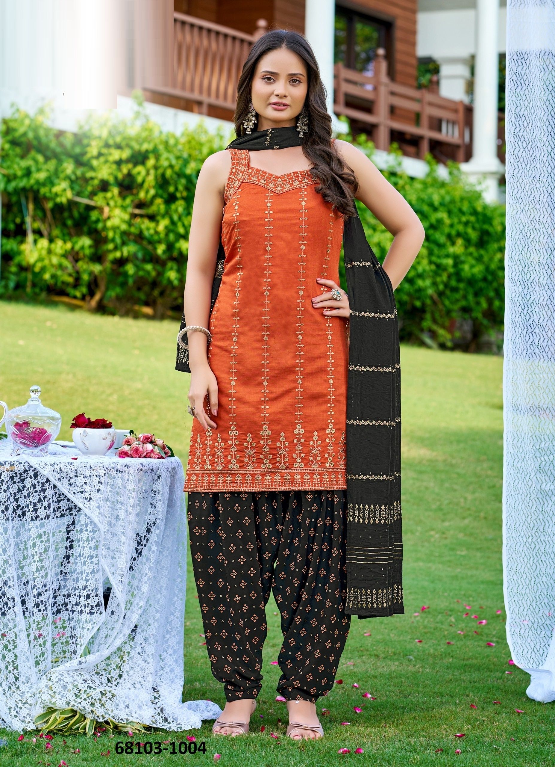 QUEEN OF PATIALA 2 - Catalog # 68103 (Set of 8 Readymade Salwar Suits)