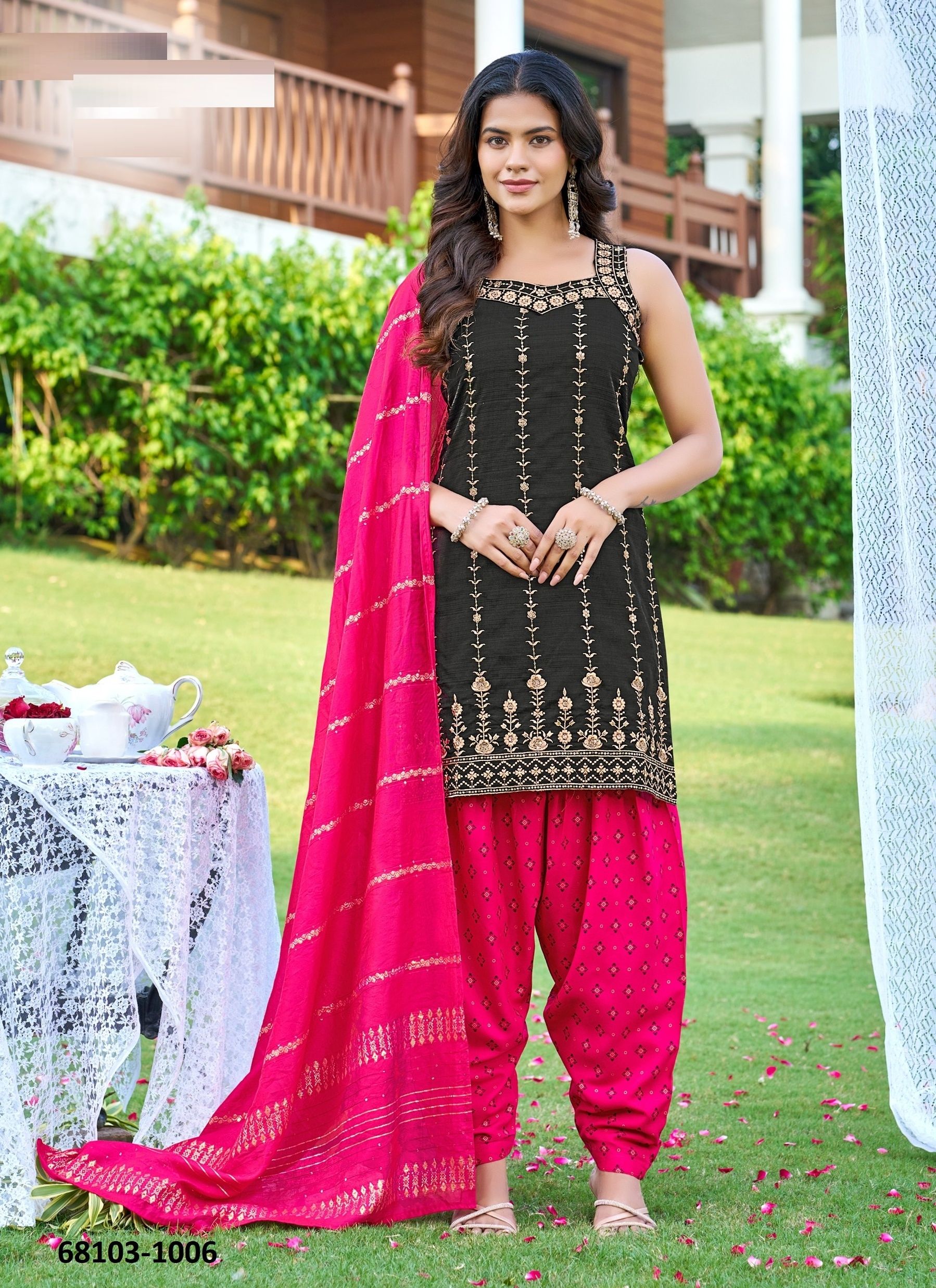 QUEEN OF PATIALA 2 - Catalog # 68103 (Set of 8 Readymade Salwar Suits)