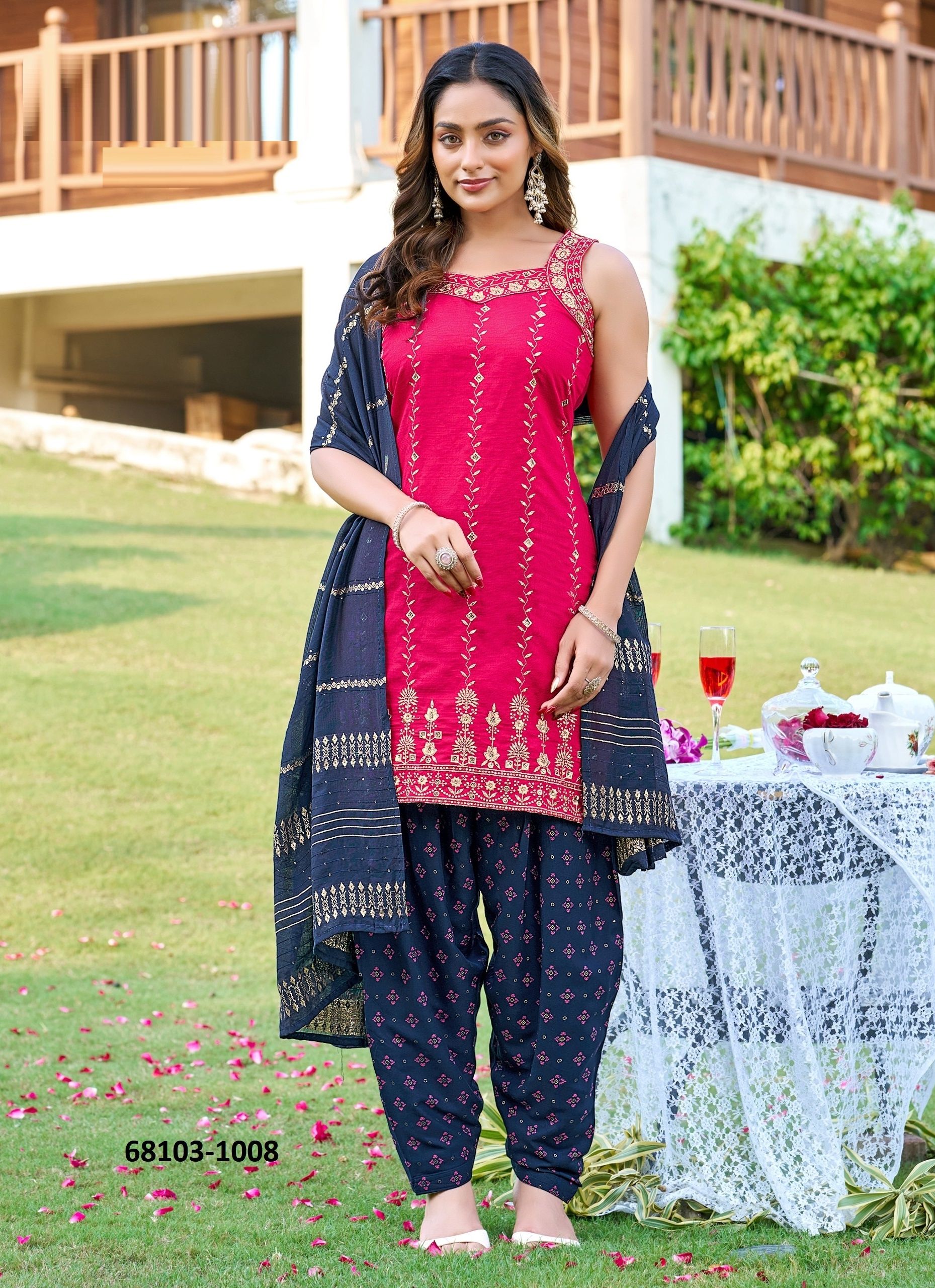 QUEEN OF PATIALA 2 - Catalog # 68103 (Set of 8 Readymade Salwar Suits)