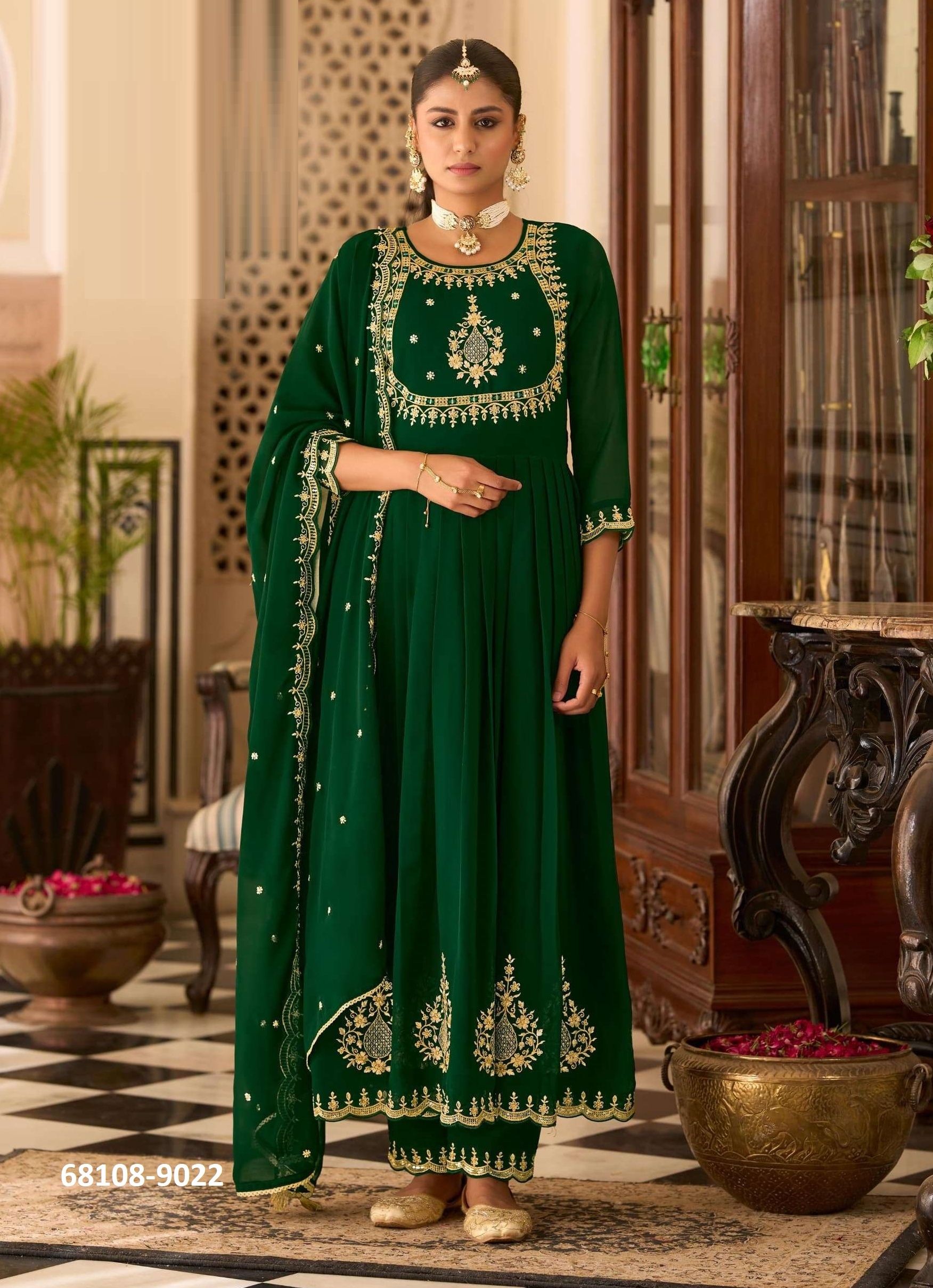 SUNIDHI - Catalog # 68108 (Set of 4 Readymade Salwar Suits) SUNIDHI - Catalog # 68108 (Set of 4 Readymade Salwar Suits)