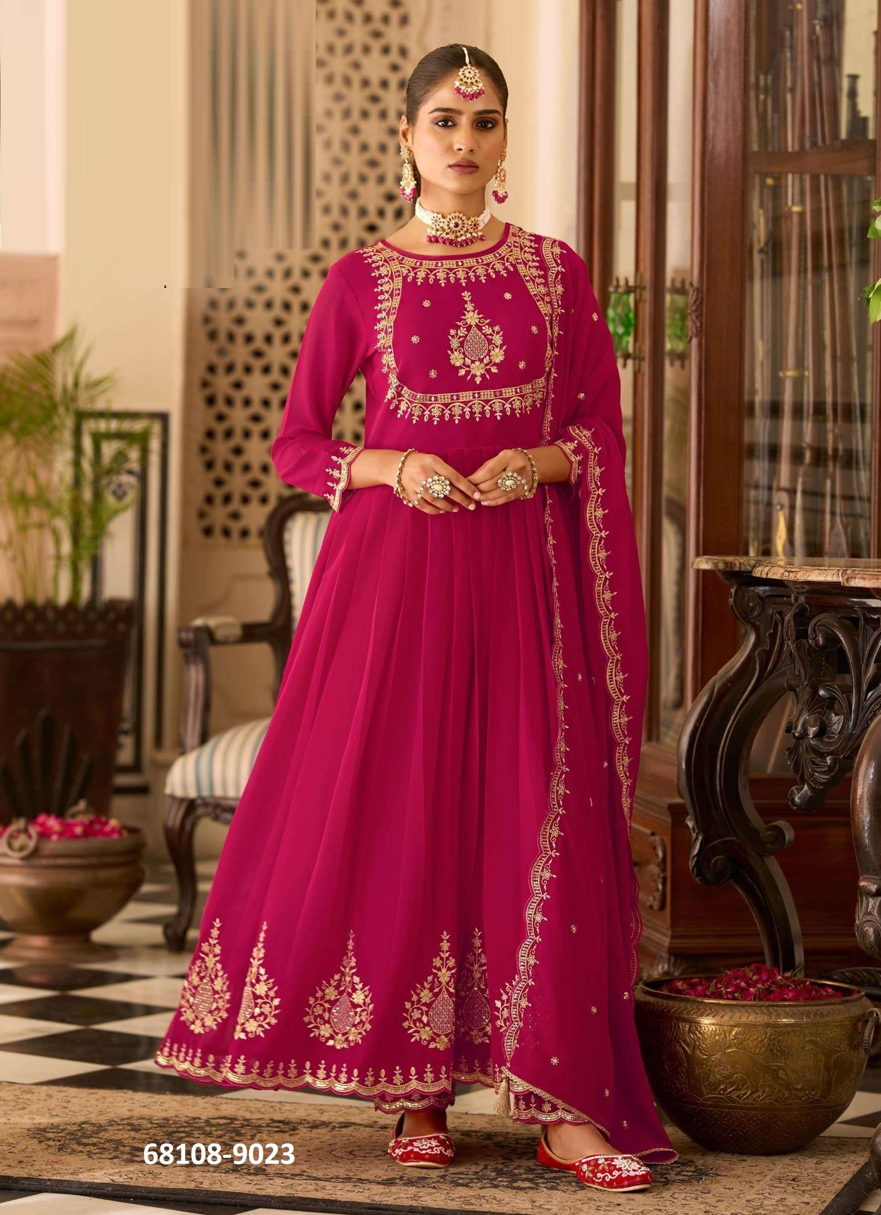 SUNIDHI - Catalog # 68108 (Set of 4 Readymade Salwar Suits) SUNIDHI - Catalog # 68108 (Set of 4 Readymade Salwar Suits)