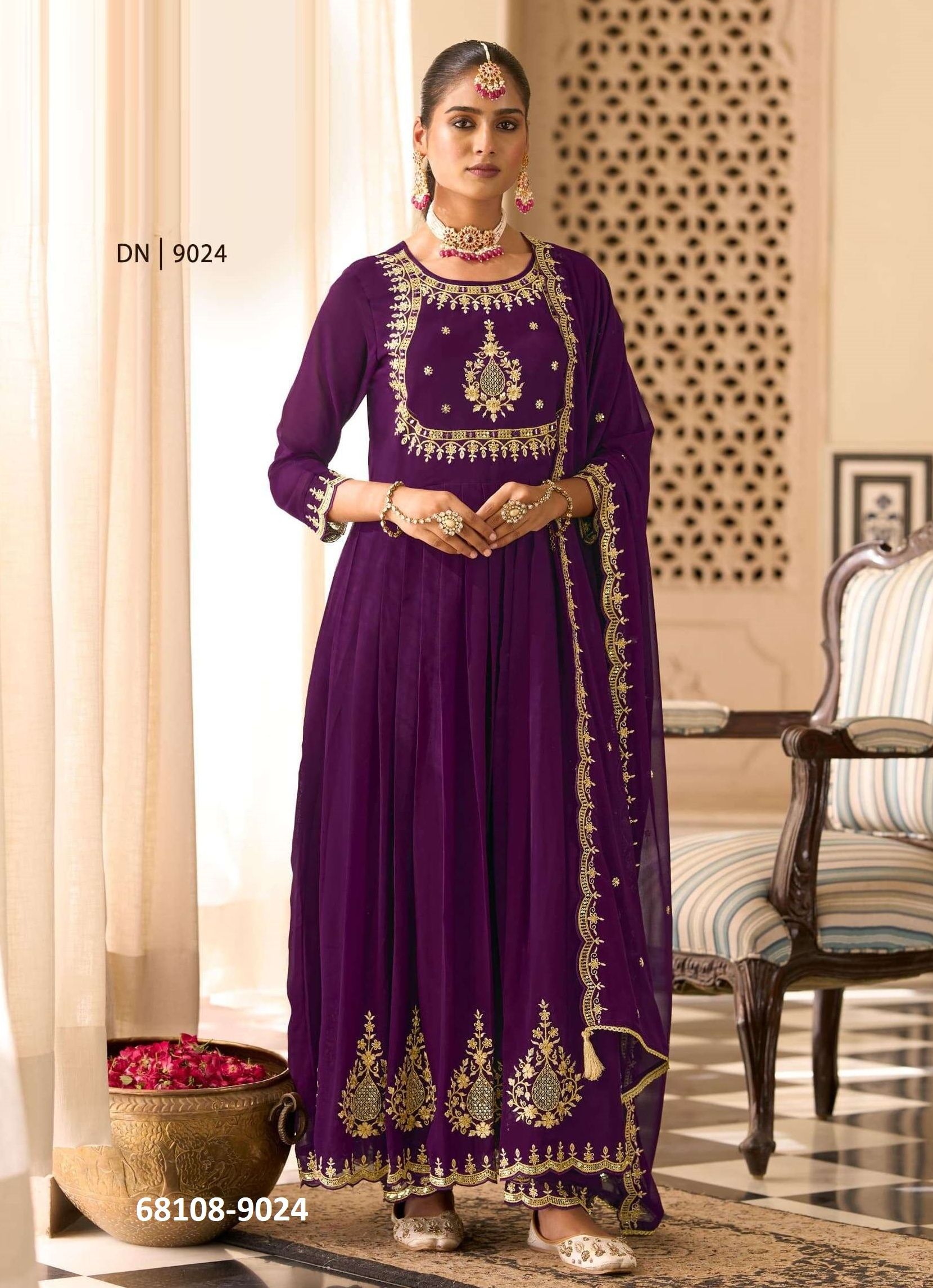 SUNIDHI - Catalog # 68108 (Set of 4 Readymade Salwar Suits) SUNIDHI - Catalog # 68108 (Set of 4 Readymade Salwar Suits)