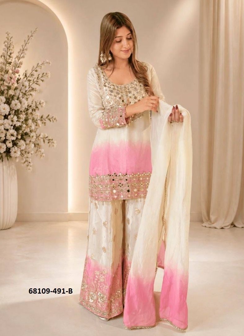 MIRROR & SHADES - Catalog # 68109 (Set of 3 Readymade Salwar Suits) MIRROR & SHADES - Catalog # 68109 (Set of 3 Readymade Salwar Suits)