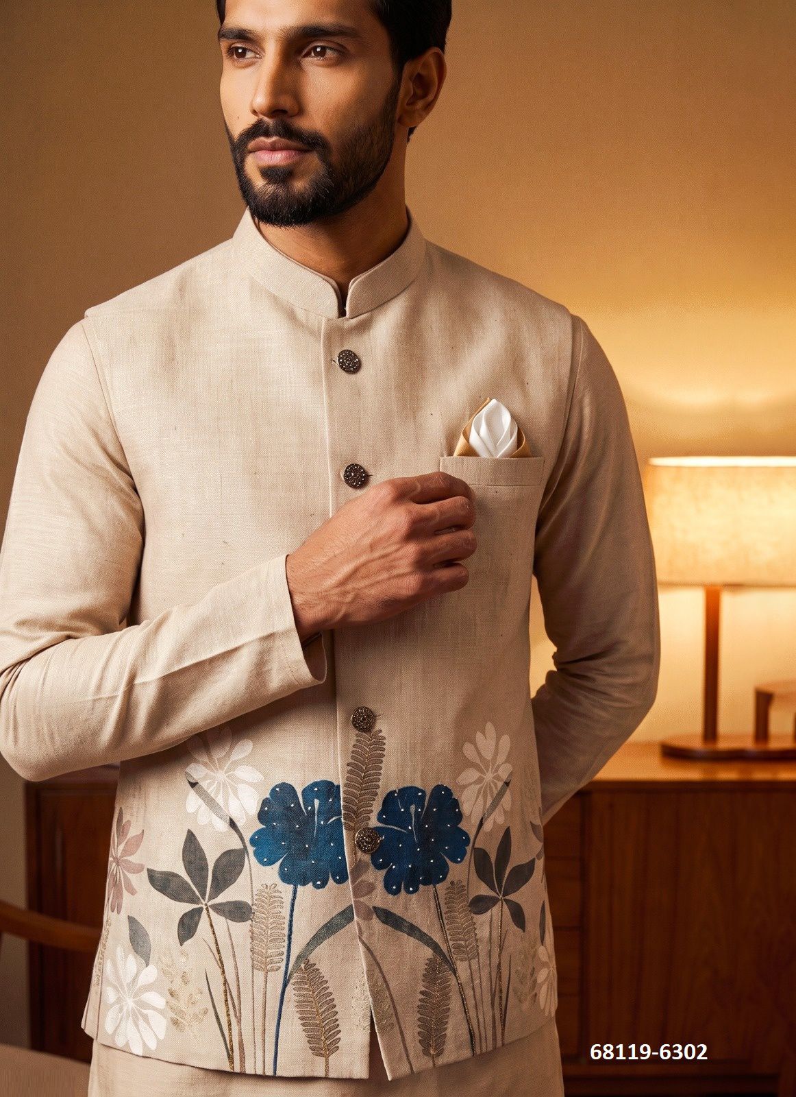 MODI JACKET - Catalog # 68119 (Set of 5 Men's Ethnic Wear) MODI JACKET - Catalog # 68119 (Set of 5 Men's Ethnic Wear)