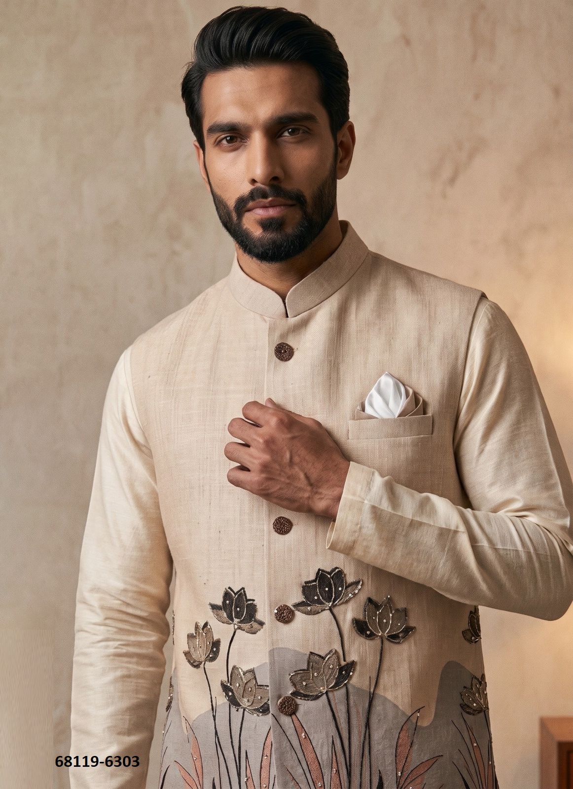 MODI JACKET - Catalog # 68119 (Set of 5 Men's Ethnic Wear) MODI JACKET - Catalog # 68119 (Set of 5 Men's Ethnic Wear)