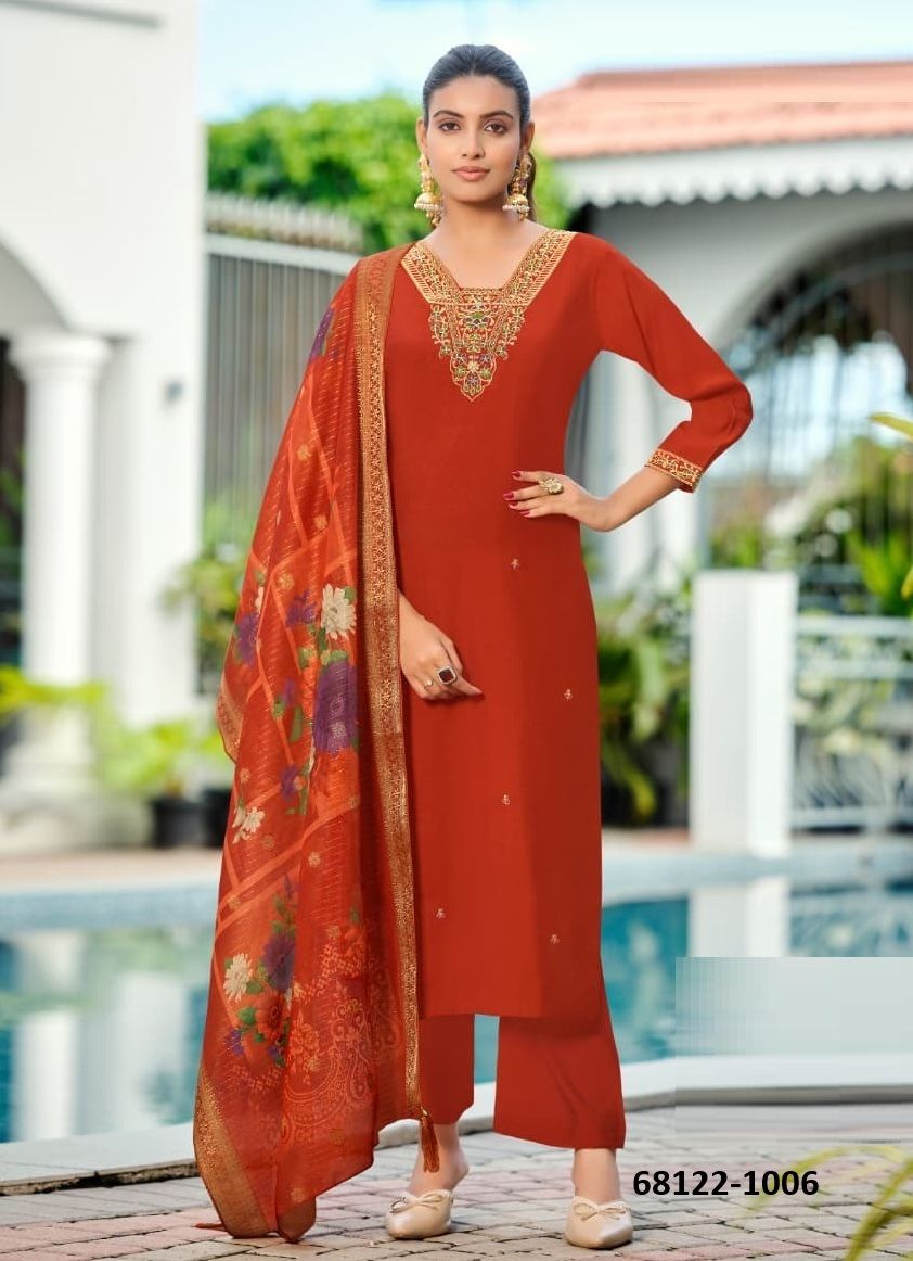 DIGITAL MASTI - Catalog # 68122 (Set of 6 Readymade Salwar Suits) DIGITAL MASTI - Catalog # 68122 (Set of 6 Readymade Salwar Suits)