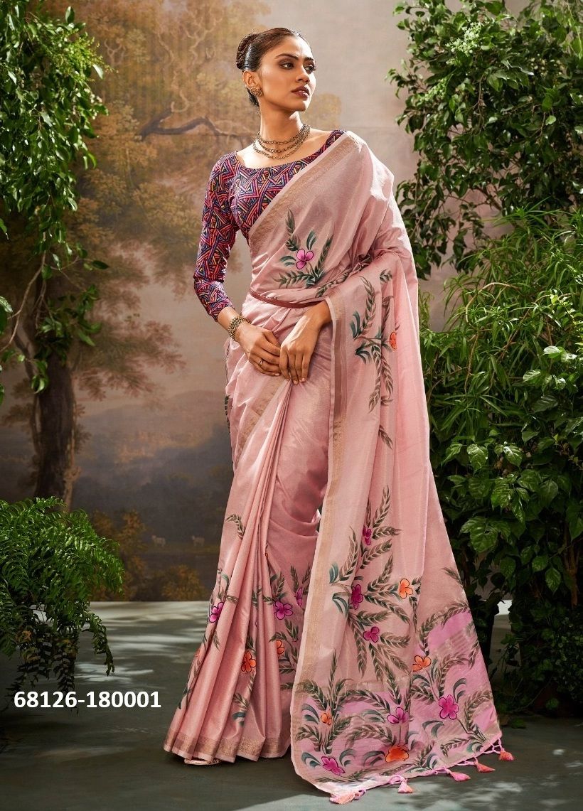 DIGITAL IN LINEN DIGITAL - Catalog # 68126 (Set of 6 Sarees) DIGITAL IN LINEN DIGITAL - Catalog # 68126 (Set of 6 Sarees)