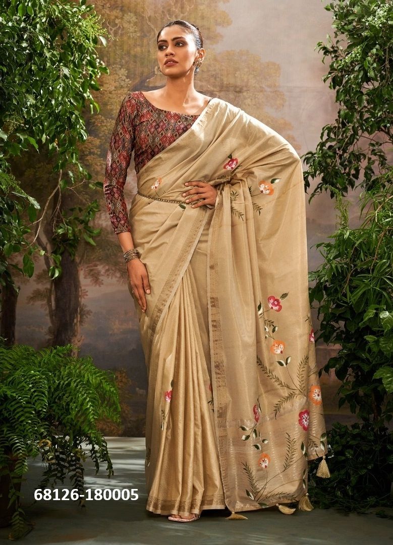 DIGITAL IN LINEN DIGITAL - Catalog # 68126 (Set of 6 Sarees) DIGITAL IN LINEN DIGITAL - Catalog # 68126 (Set of 6 Sarees)