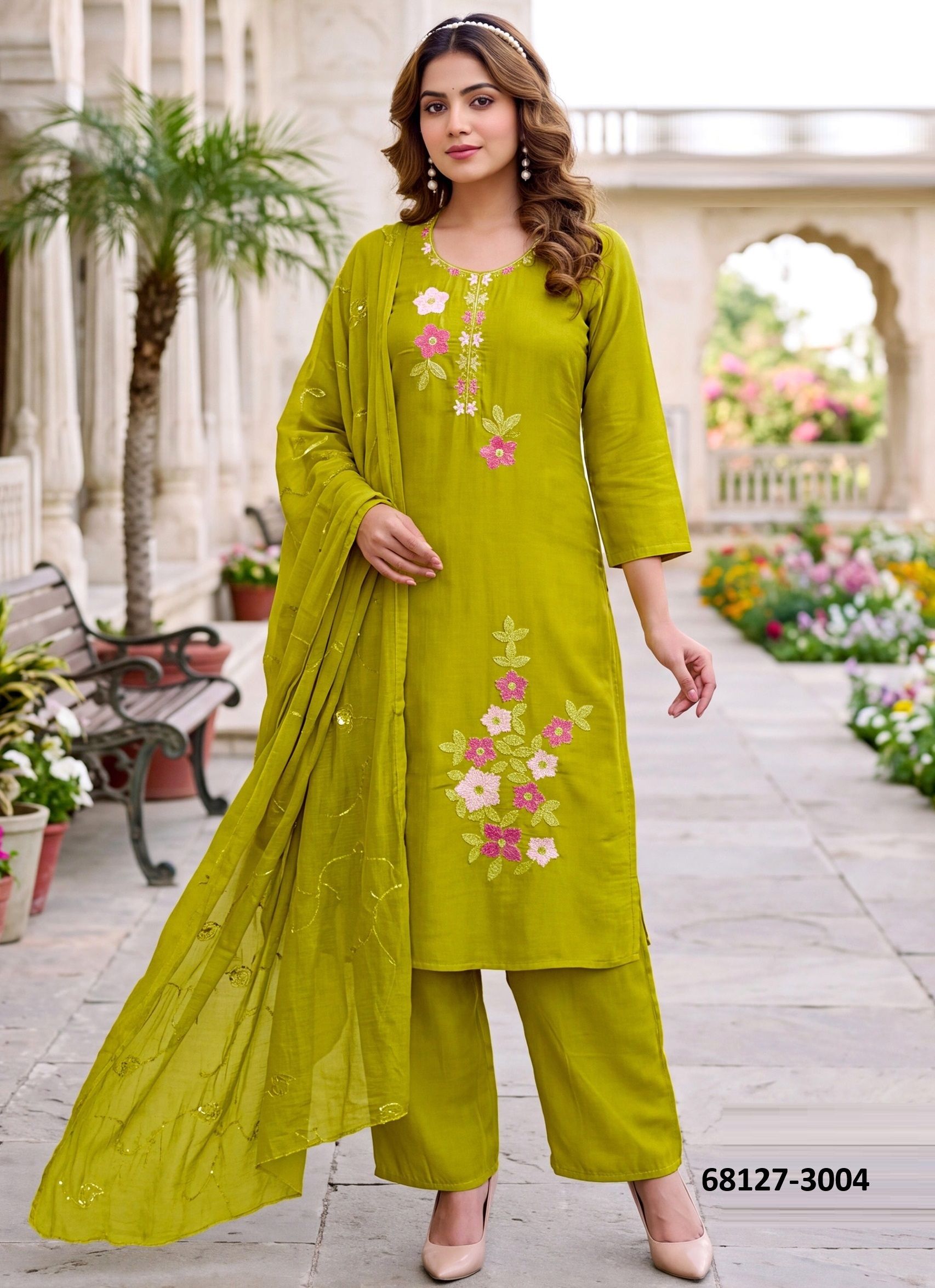 CURLY TALES - Catalog # 68127 (Set of 8 Readymade Salwar Suits)