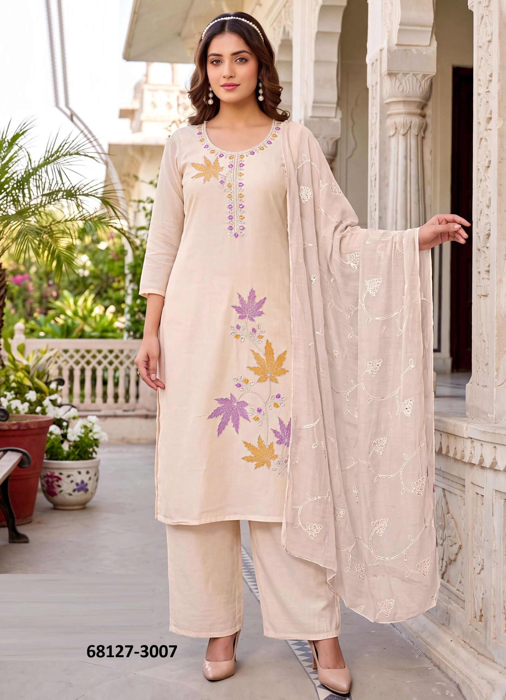 CURLY TALES - Catalog # 68127 (Set of 8 Readymade Salwar Suits)