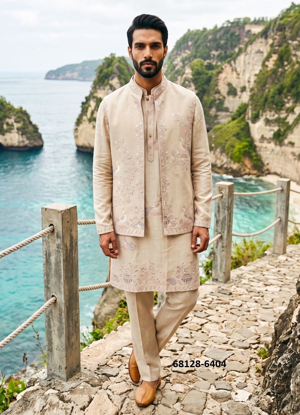 WINTER WEDDING - Catalog # 68128 (Set of 4 Men's Ethnic Wear)