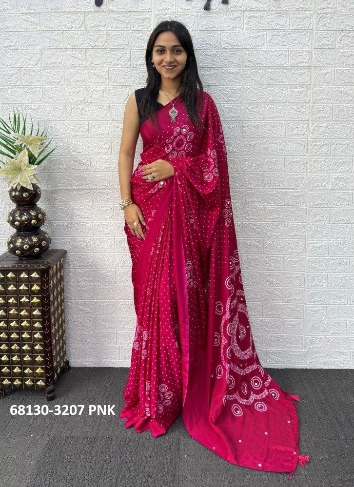 MIRROR & SATIN - Catalog # 68130 (Set of 5 Sarees)
