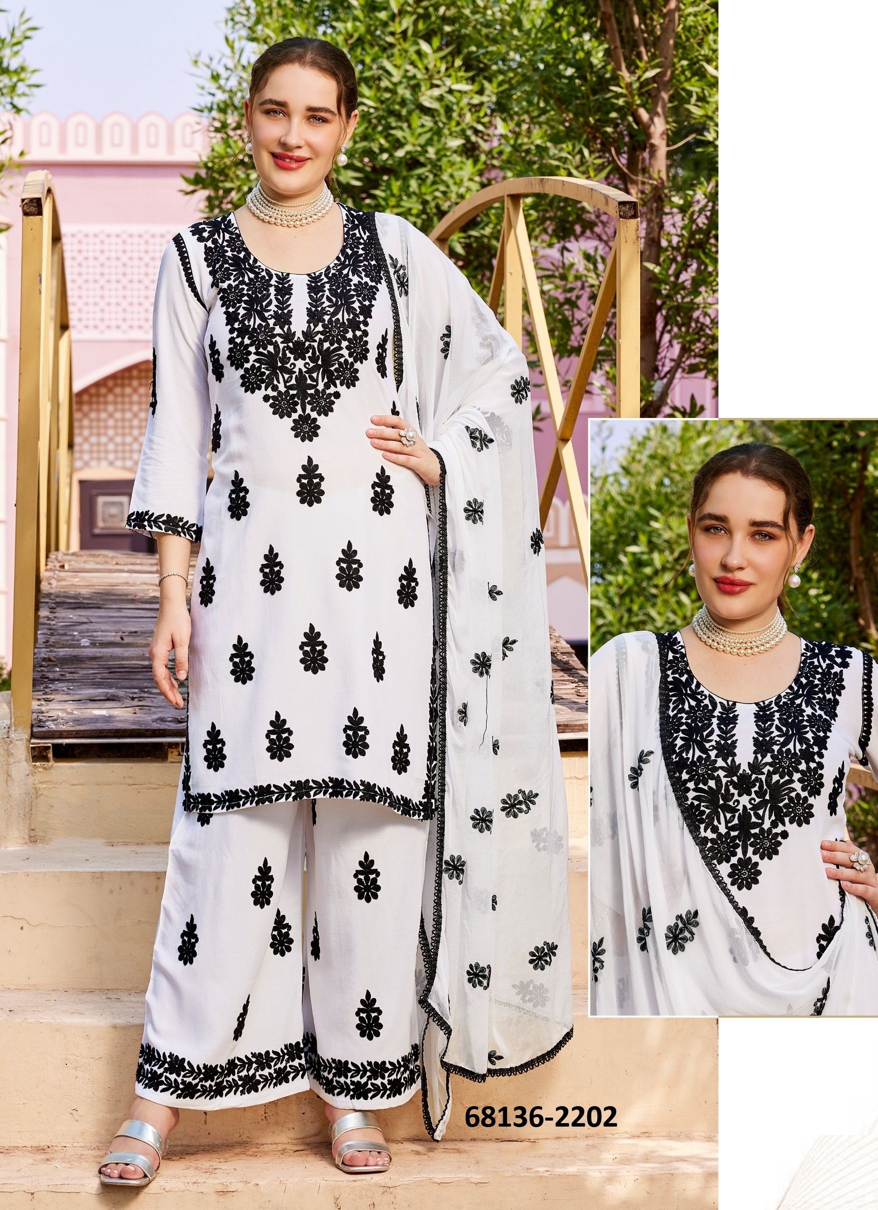 KAALA & SAFED - Catalog # 68136 (Set of 14 SIZE-SETS [Readymade Salwar Suits])