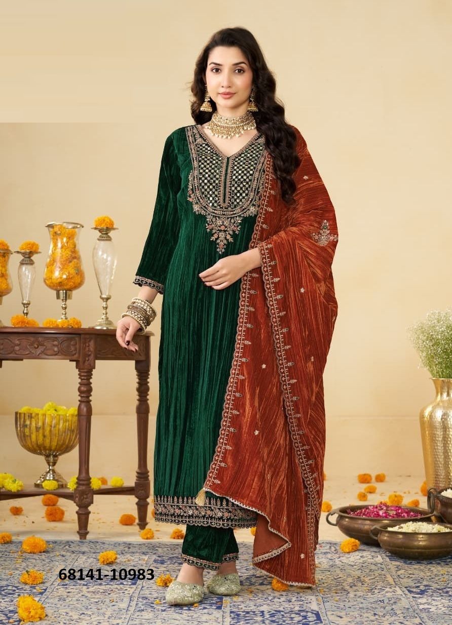 SERENGETI - Catalog # 68141 (Set of 4 Readymade Salwar Suits)