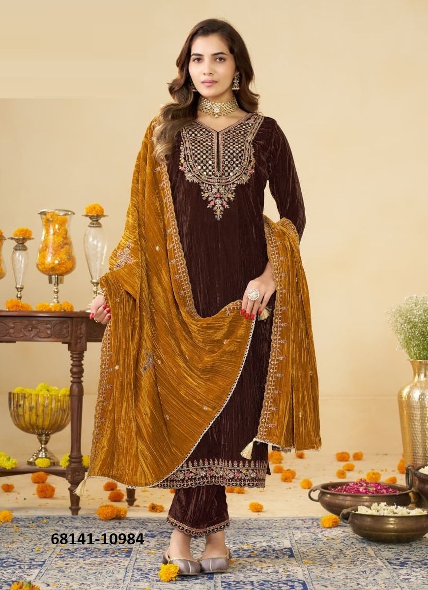 SERENGETI - Catalog # 68141 (Set of 4 Readymade Salwar Suits)