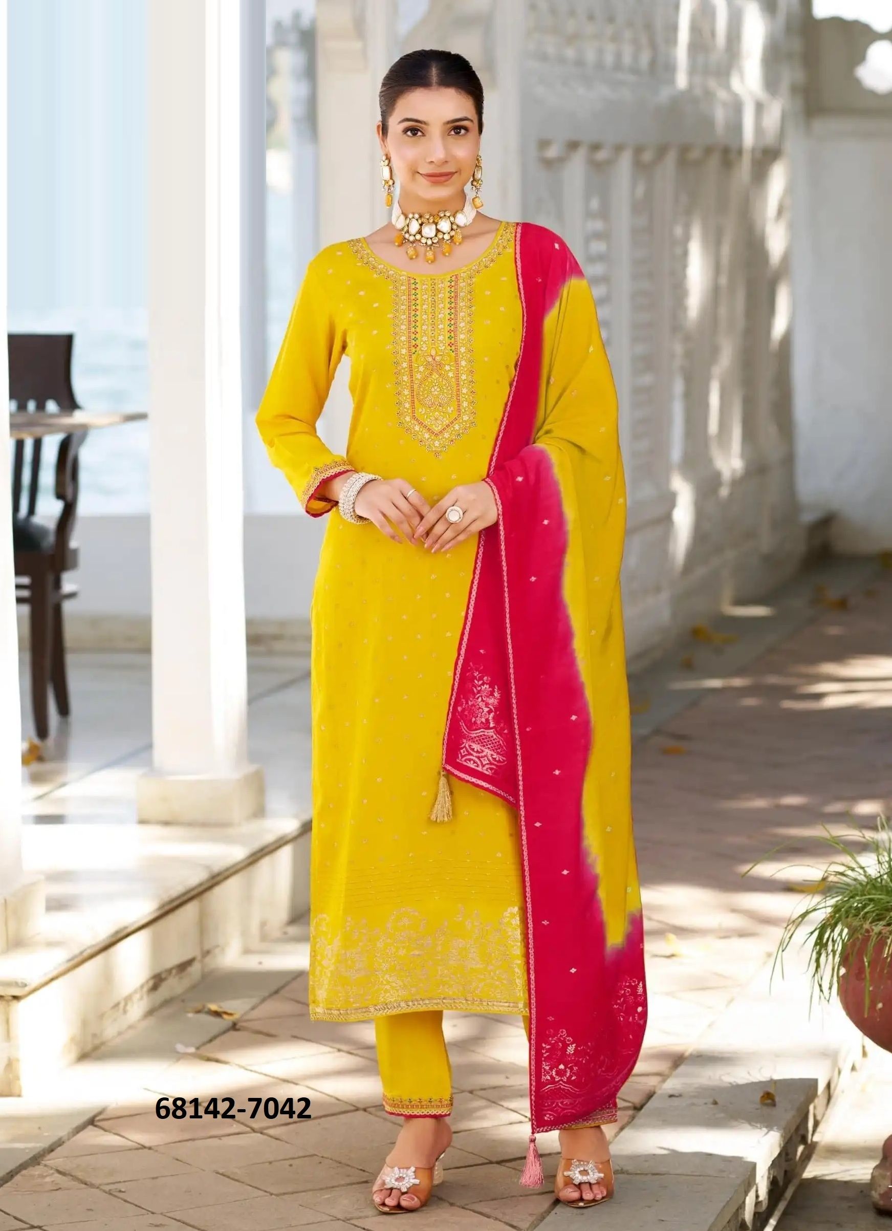 EMERALD - Catalog # 68142 (Set of 4 Readymade Salwar Suits)