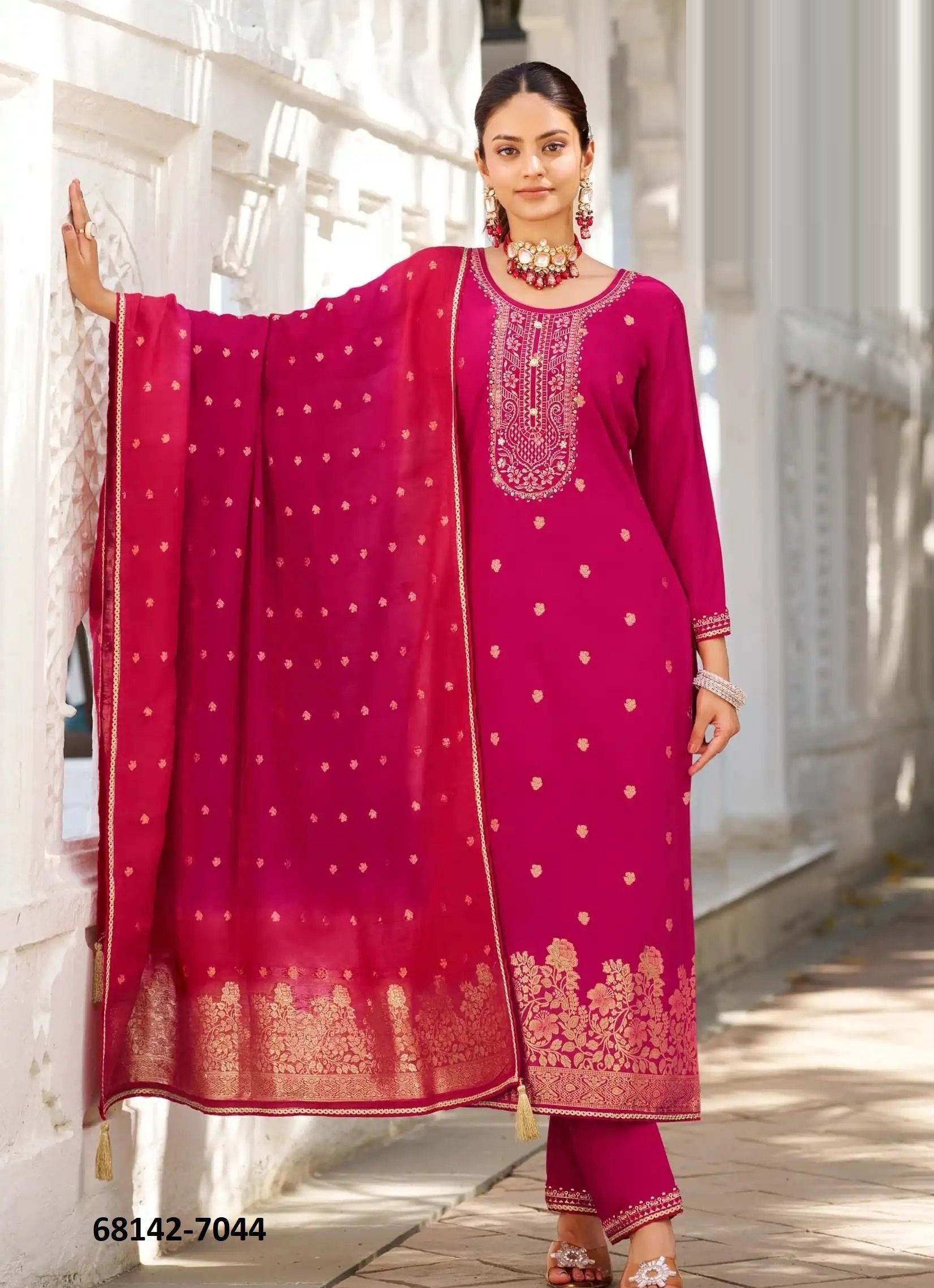 EMERALD - Catalog # 68142 (Set of 4 Readymade Salwar Suits)