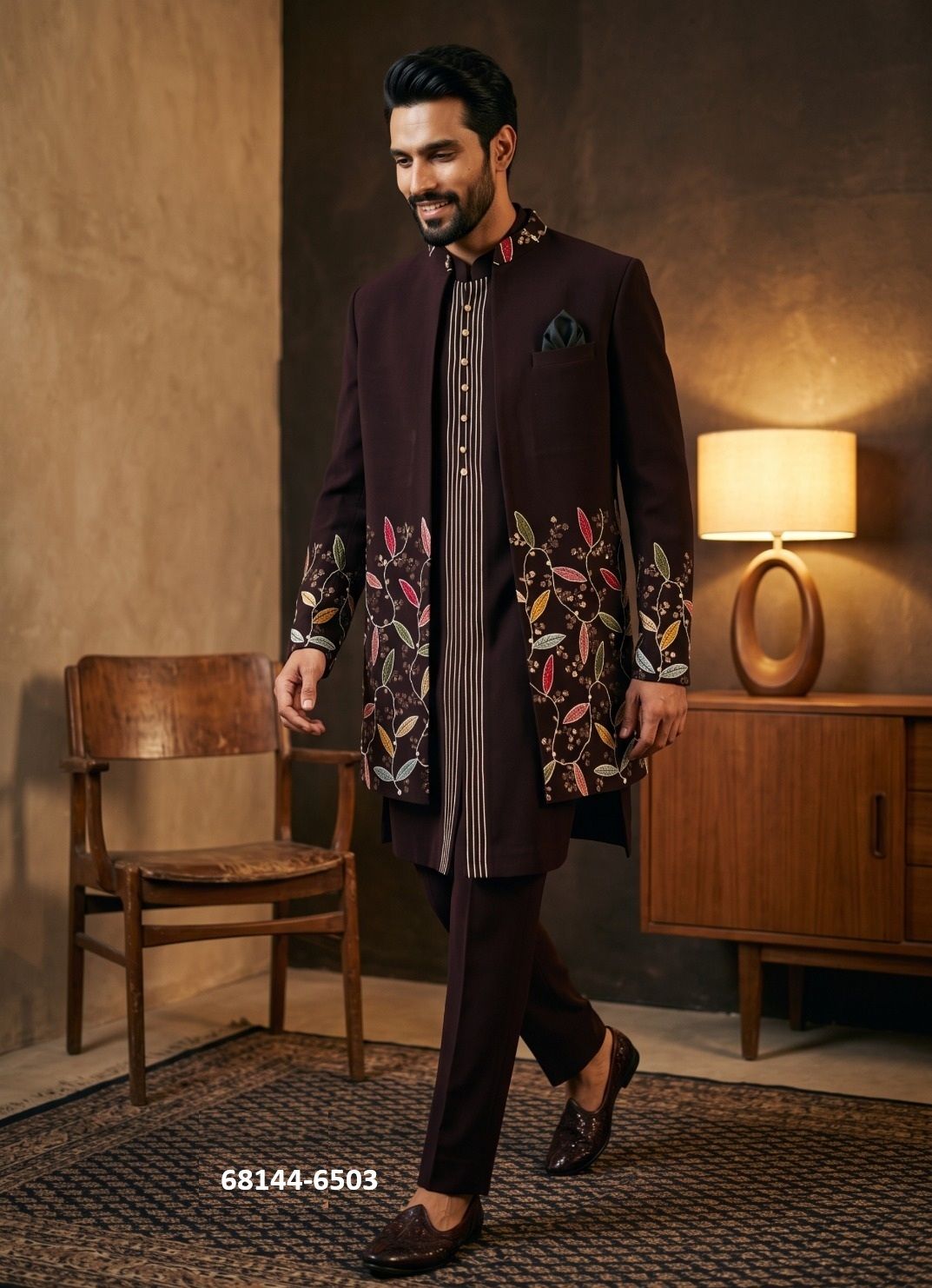 GROOM INDO WESTERN - Catalog # 68144 (Set of 5 Men's Ethnic Wear) GROOM INDO WESTERN - Catalog # 68144 (Set of 5 Men's Ethnic Wear)