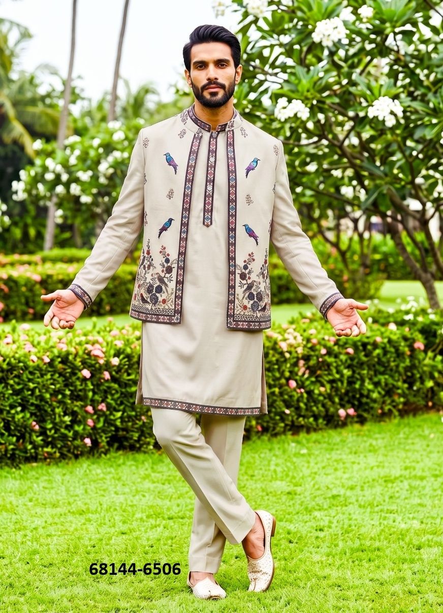 GROOM INDO WESTERN - Catalog # 68144 (Set of 5 Men's Ethnic Wear) GROOM INDO WESTERN - Catalog # 68144 (Set of 5 Men's Ethnic Wear)
