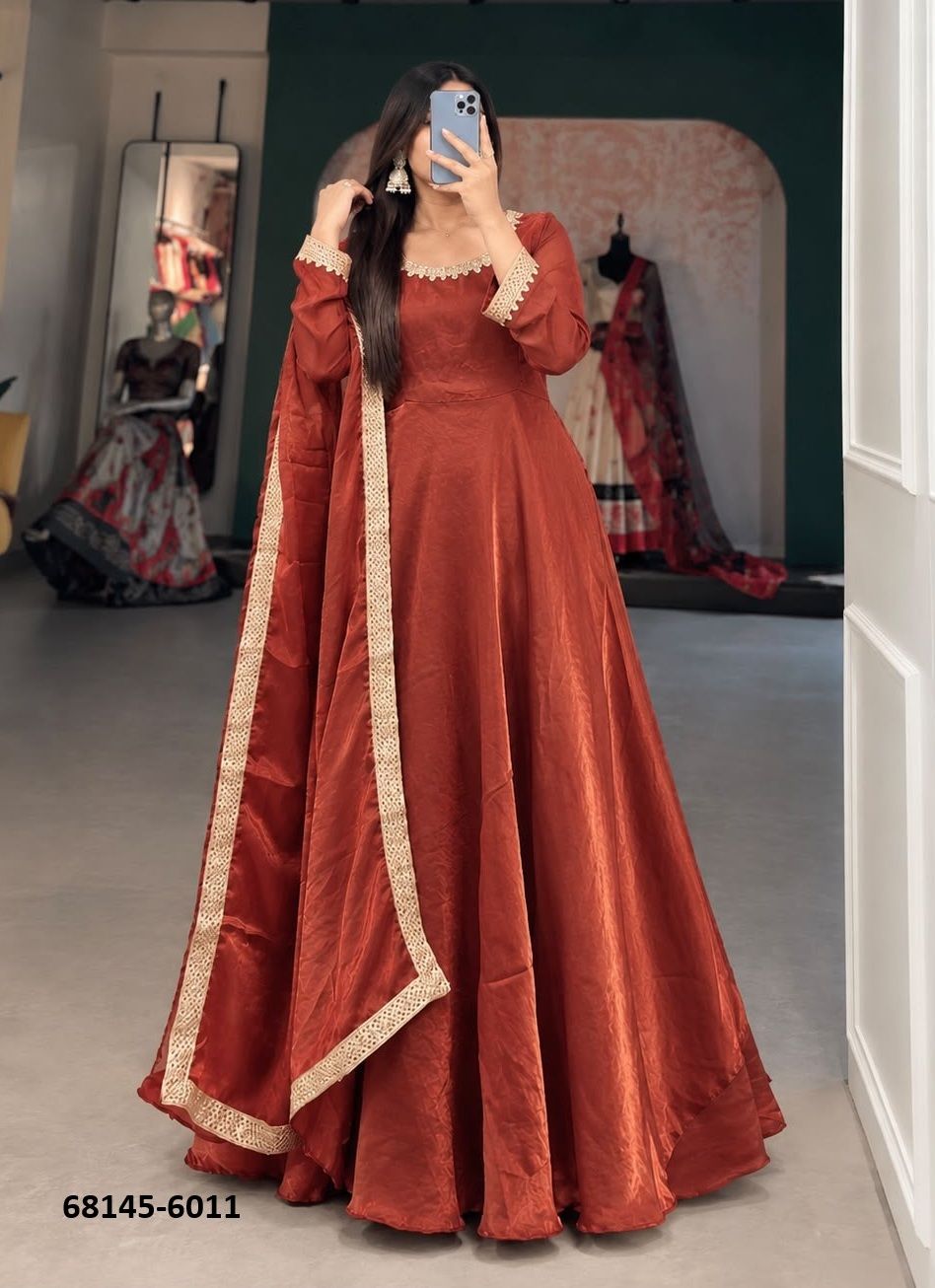 SUHANA SAFAR - Catalog # 68145 (Set of 5 Readymade Gowns) SUHANA SAFAR - Catalog # 68145 (Set of 5 Readymade Gowns)