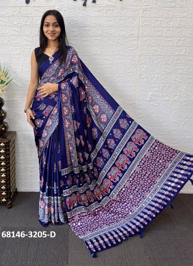 SATIN BREEZE - Catalog # 68146 (Set of 6 Sarees)