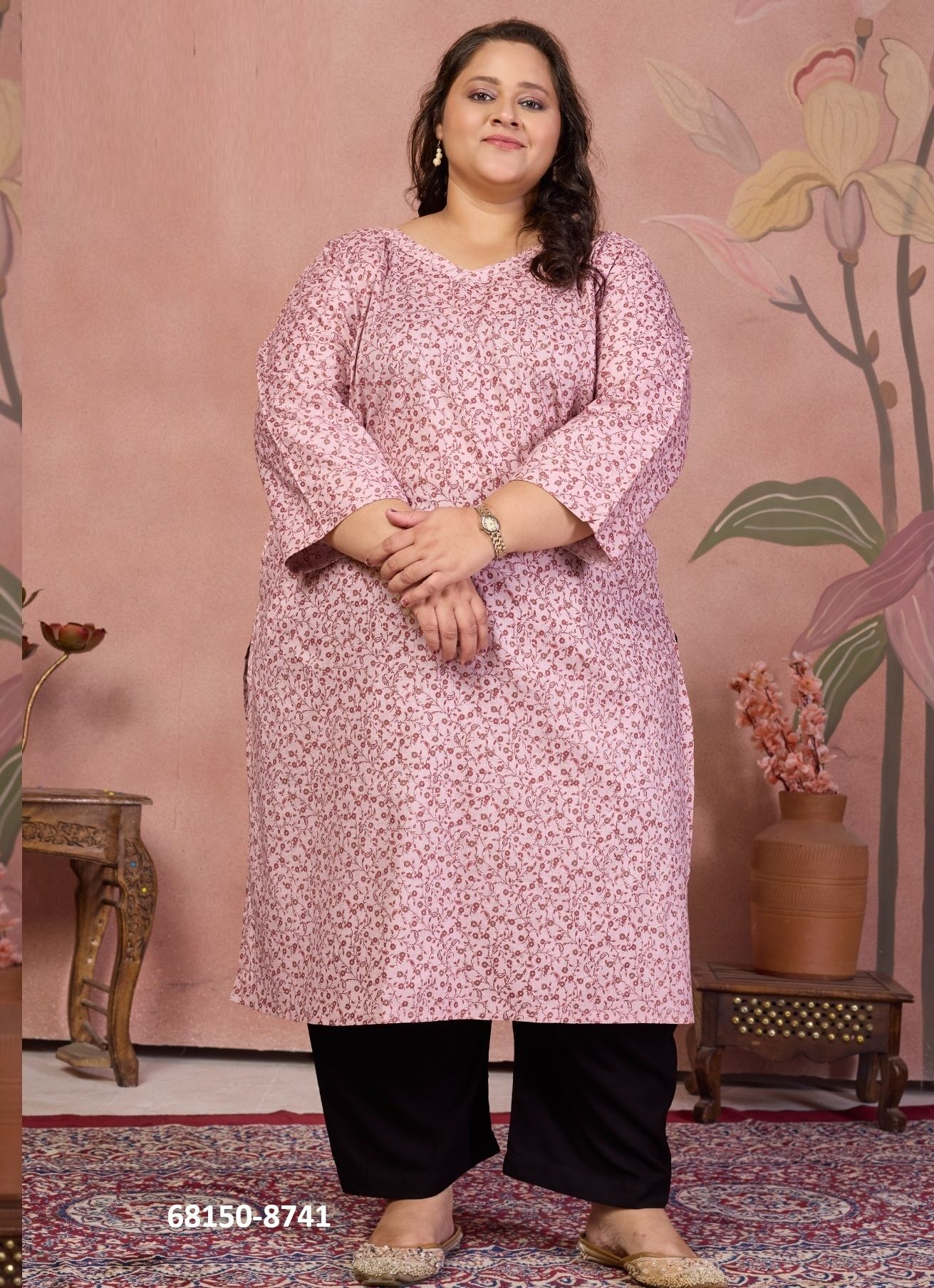 PLUS SIZE - KHUSHBOO 3 - Catalog # 68150 (Set of 4 Readymade Women's Kurtis / Tops) PLUS SIZE - KHUSHBOO 3 - Catalog # 68150 (Set of 4 Readymade Women's Kurtis / Tops)