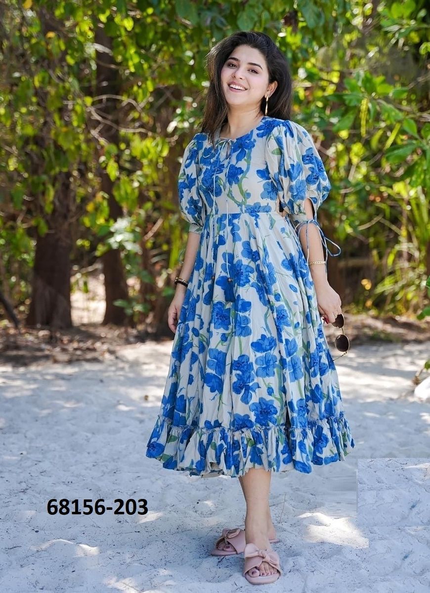 CALVIN - Catalog # 68156 (Set of 6 Readymade Women's Kurtis / Tops)