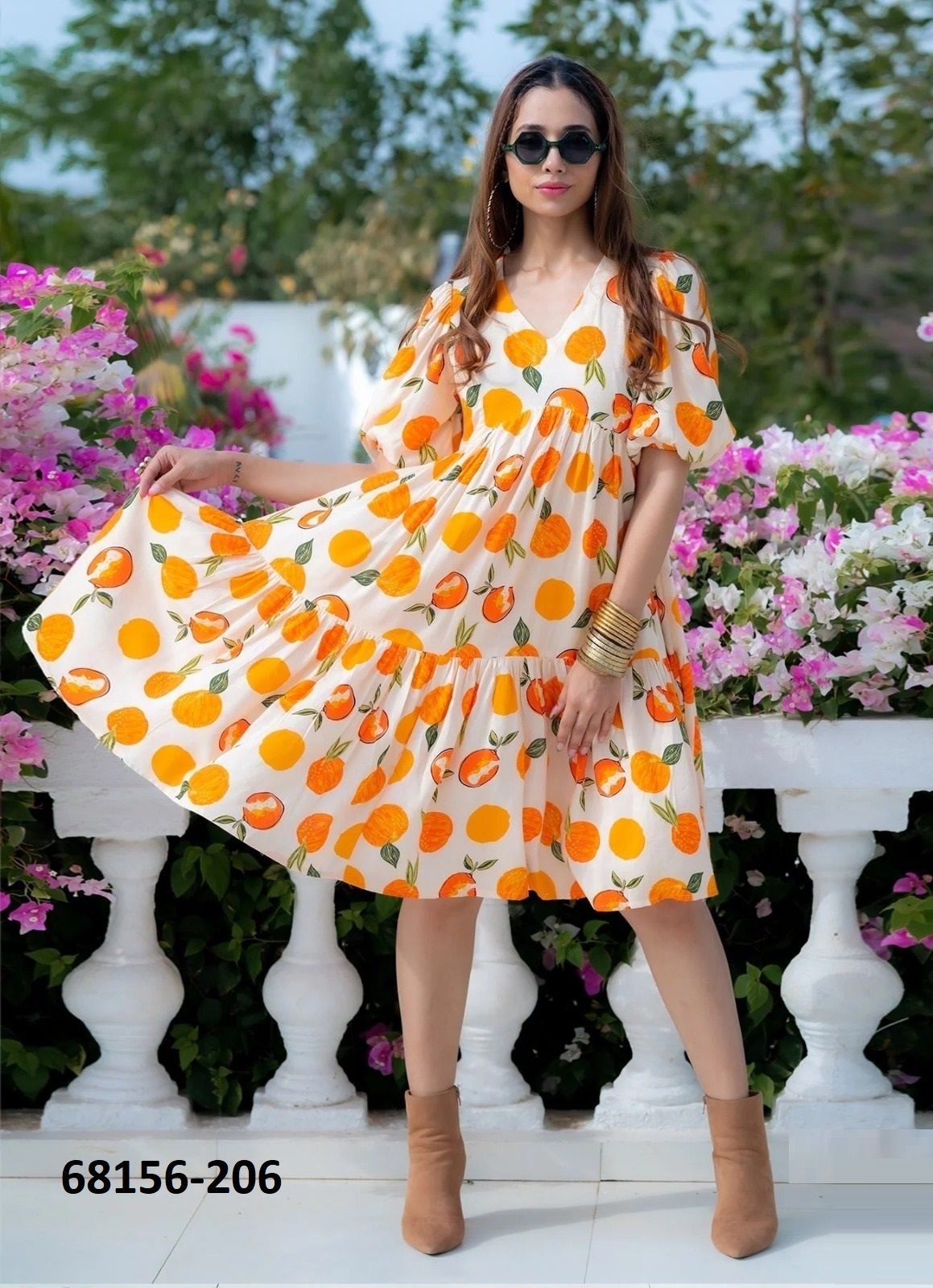 CALVIN - Catalog # 68156 (Set of 6 Readymade Women's Kurtis / Tops)