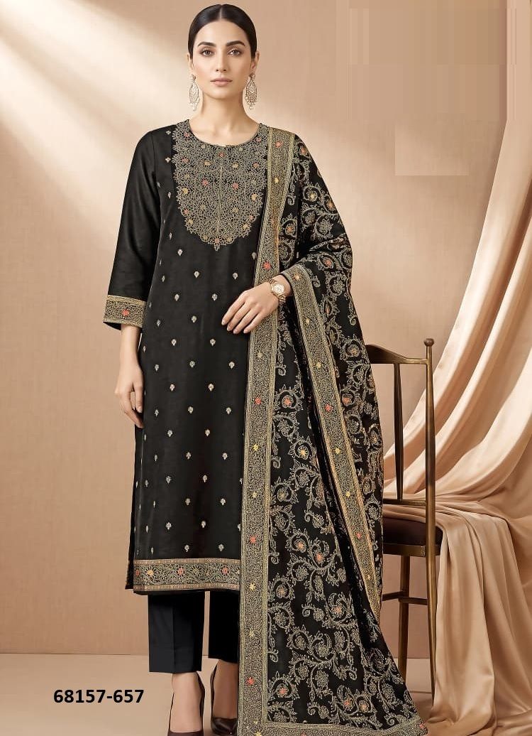 BLACK SPECIAL - Catalog # 68157 (Set of 4 Readymade Salwar Suits)