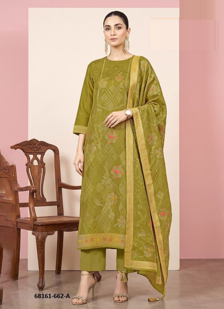 FLORAL PASHMINA - Catalog # 68161 (Set of 4 Readymade Salwar Suits) FLORAL PASHMINA - Catalog # 68161 (Set of 4 Readymade Salwar Suits)