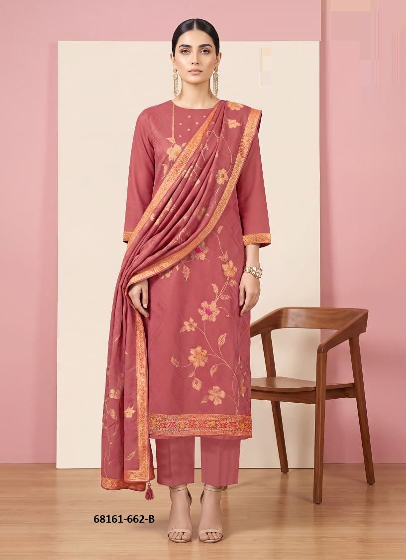FLORAL PASHMINA - Catalog # 68161 (Set of 4 Readymade Salwar Suits) FLORAL PASHMINA - Catalog # 68161 (Set of 4 Readymade Salwar Suits)