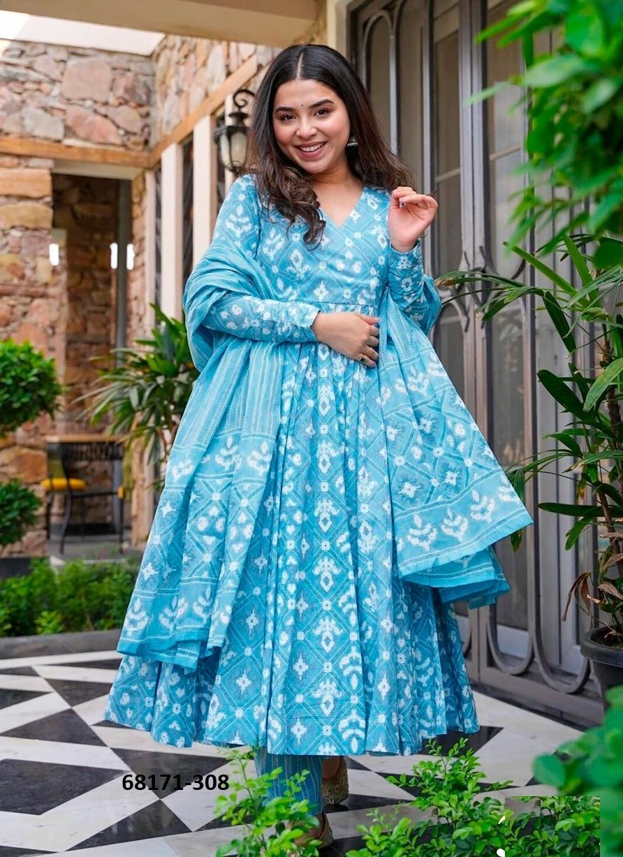 CLASSIC MUSLIN - Catalog # 68171 (Set of 8 Readymade Salwar Suits)