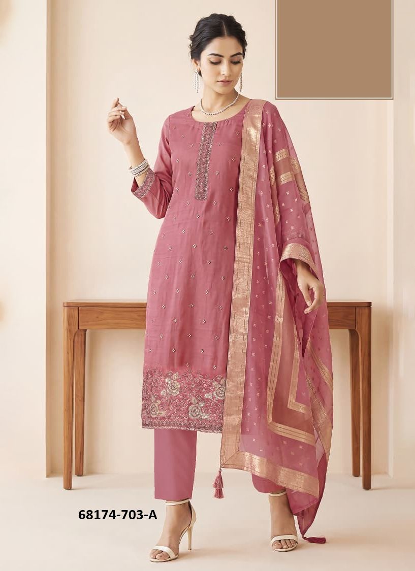SHAUNAK - Catalog # 68174 (Set of 4 Readymade Salwar Suits) SHAUNAK - Catalog # 68174 (Set of 4 Readymade Salwar Suits)