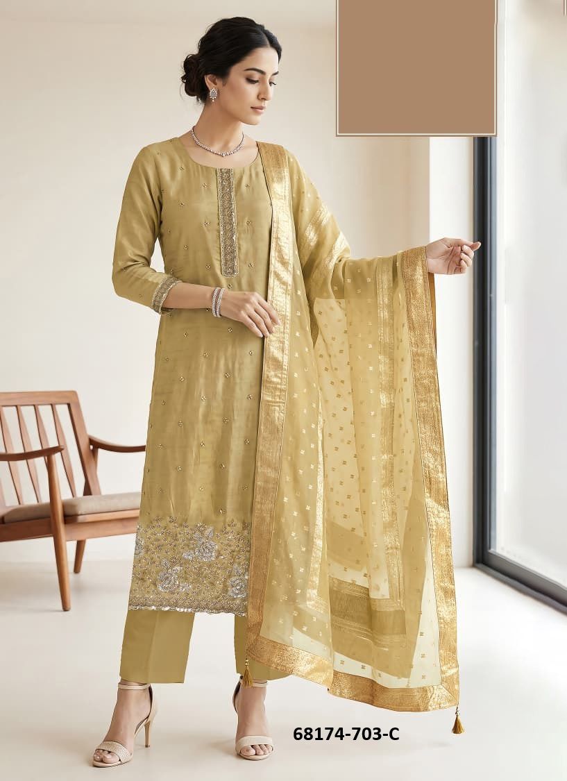 SHAUNAK - Catalog # 68174 (Set of 4 Readymade Salwar Suits) SHAUNAK - Catalog # 68174 (Set of 4 Readymade Salwar Suits)
