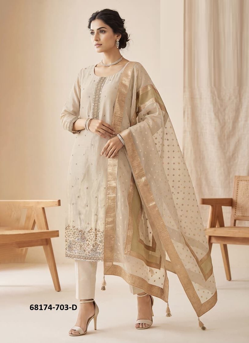 SHAUNAK - Catalog # 68174 (Set of 4 Readymade Salwar Suits) SHAUNAK - Catalog # 68174 (Set of 4 Readymade Salwar Suits)