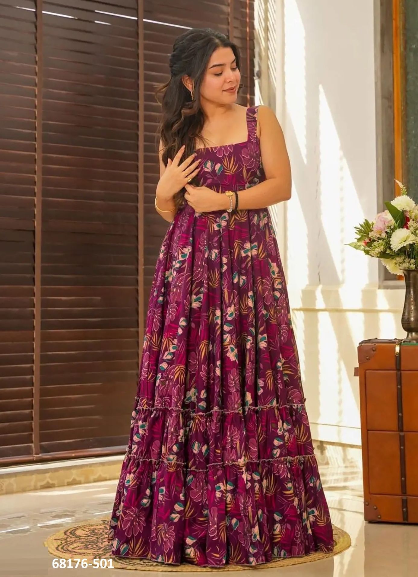 BRIGHT LIGHT - Catalog # 68176 (Set of 7 Readymade Gowns) BRIGHT LIGHT - Catalog # 68176 (Set of 7 Readymade Gowns)