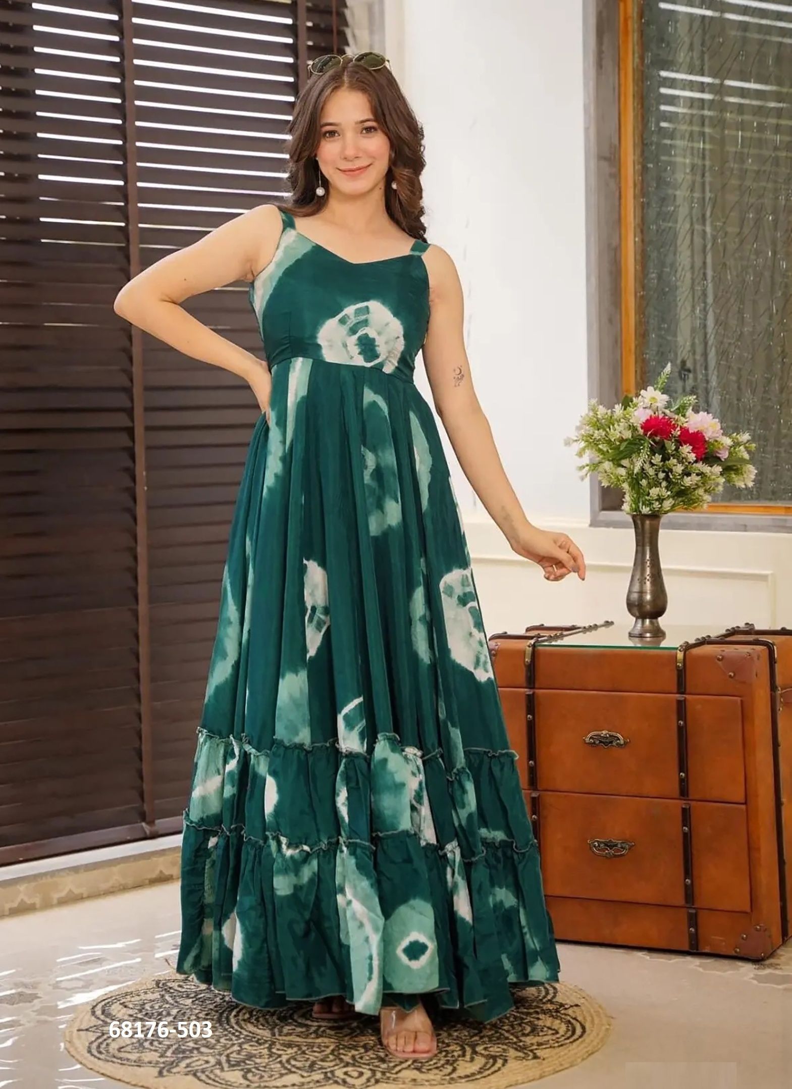 BRIGHT LIGHT - Catalog # 68176 (Set of 7 Readymade Gowns) BRIGHT LIGHT - Catalog # 68176 (Set of 7 Readymade Gowns)