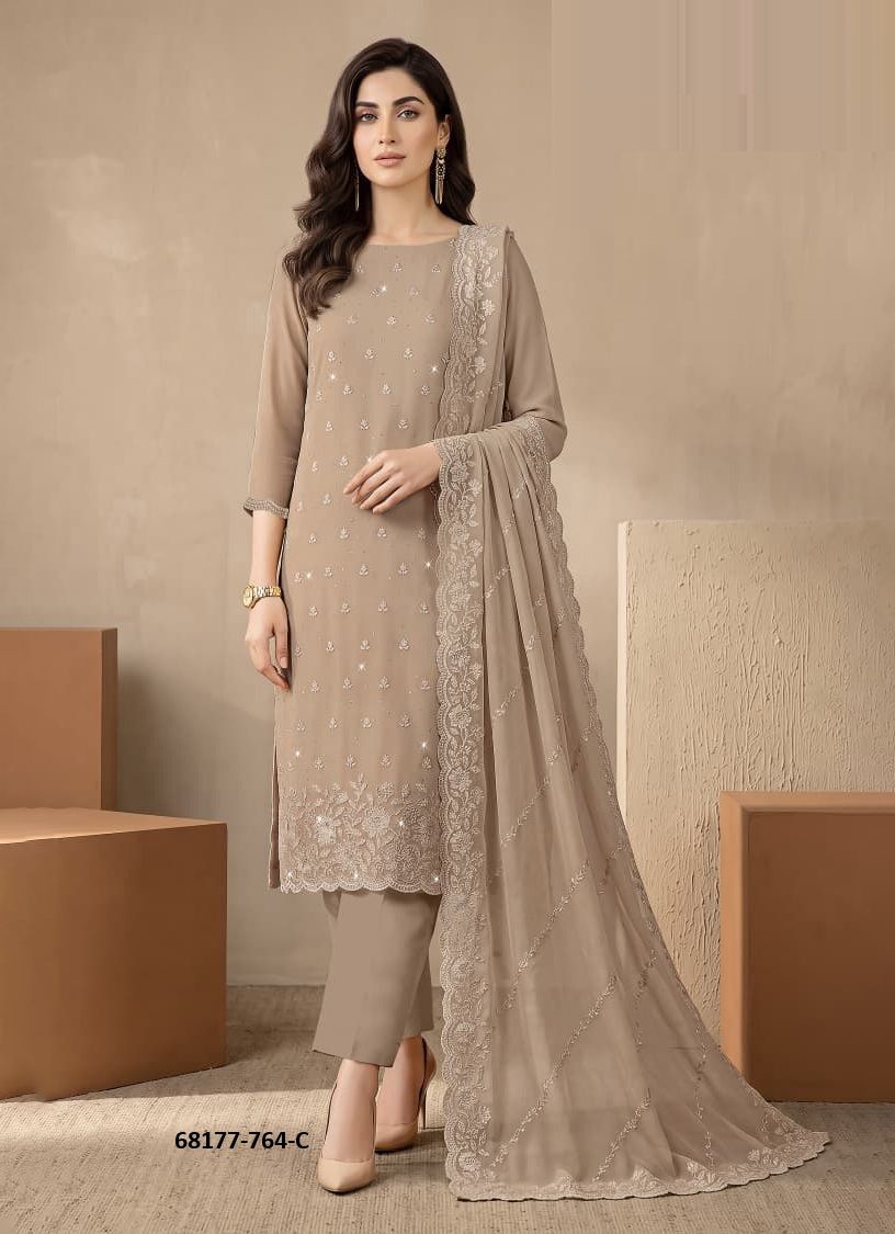 PREM VATIKA - Catalog # 68177 (Set of 4 Readymade Salwar Suits)