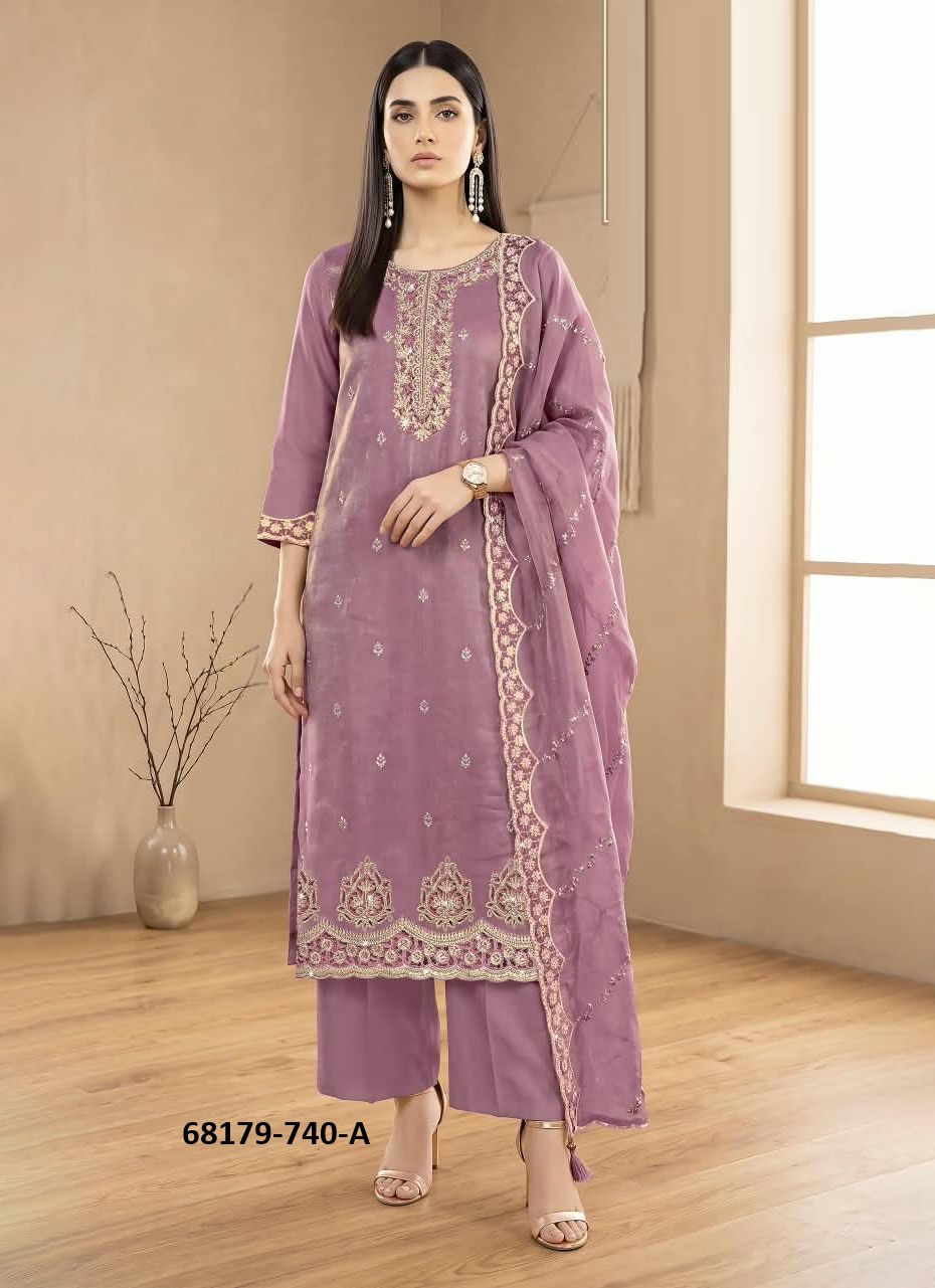 PARIVAAR - Catalog # 68179 (Set of 4 Readymade Salwar Suits) PARIVAAR - Catalog # 68179 (Set of 4 Readymade Salwar Suits)