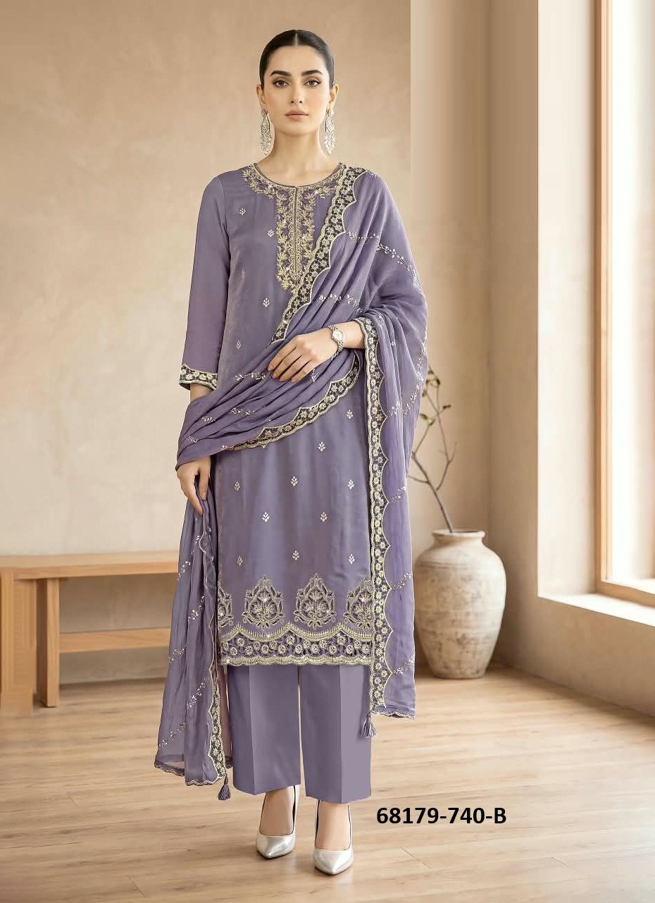 PARIVAAR - Catalog # 68179 (Set of 4 Readymade Salwar Suits) PARIVAAR - Catalog # 68179 (Set of 4 Readymade Salwar Suits)