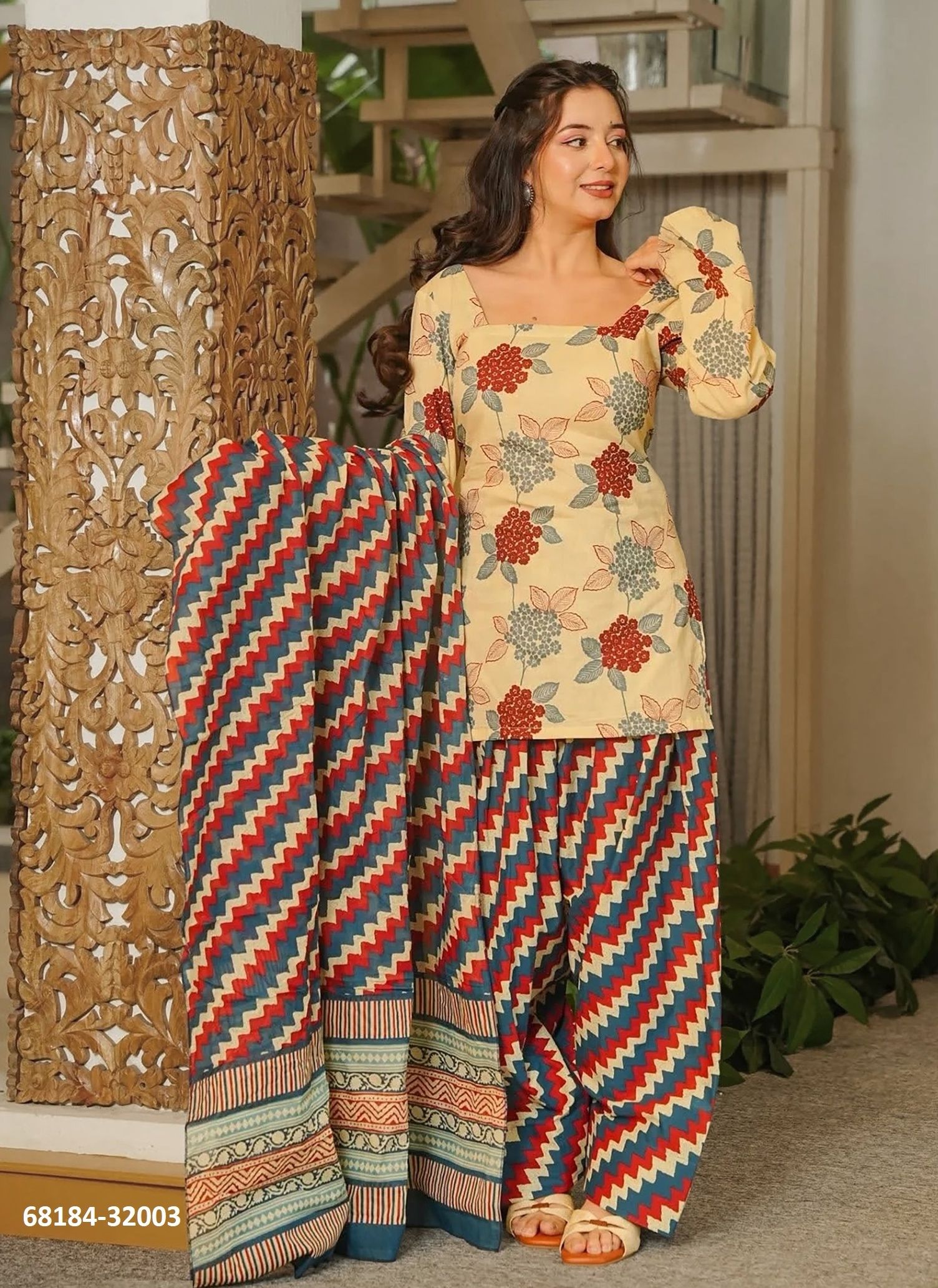 LENOVO - Catalog # 68184 (Set of 6 Readymade Salwar Suits)