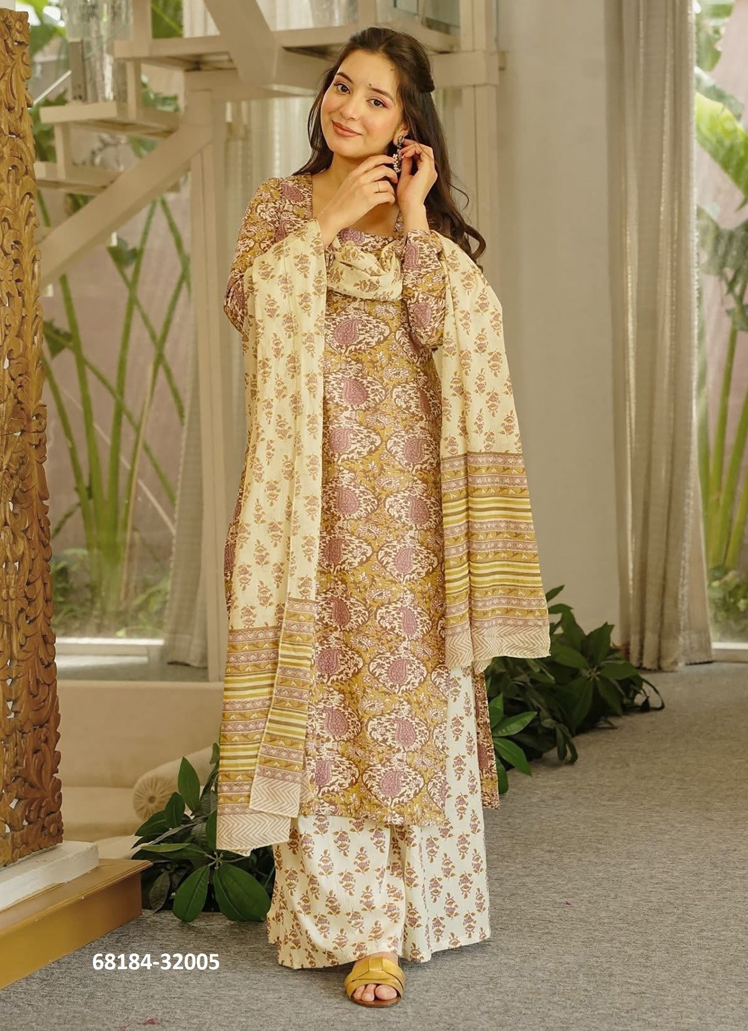 LENOVO - Catalog # 68184 (Set of 6 Readymade Salwar Suits)