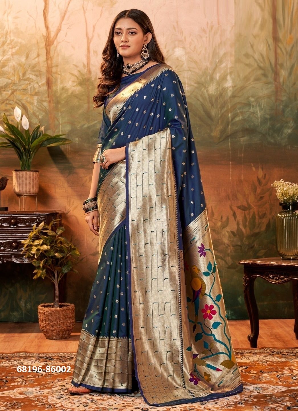 PAITHANI PRINCE - Catalog # 68196 (Set of 8 Sarees) PAITHANI PRINCE - Catalog # 68196 (Set of 8 Sarees)