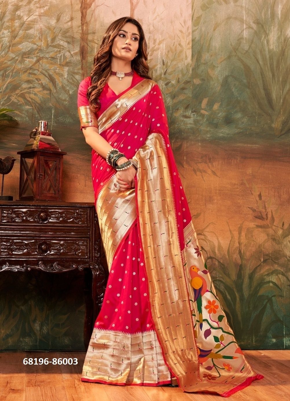 PAITHANI PRINCE - Catalog # 68196 (Set of 8 Sarees) PAITHANI PRINCE - Catalog # 68196 (Set of 8 Sarees)
