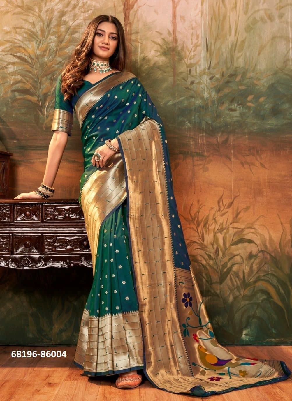 PAITHANI PRINCE - Catalog # 68196 (Set of 8 Sarees) PAITHANI PRINCE - Catalog # 68196 (Set of 8 Sarees)