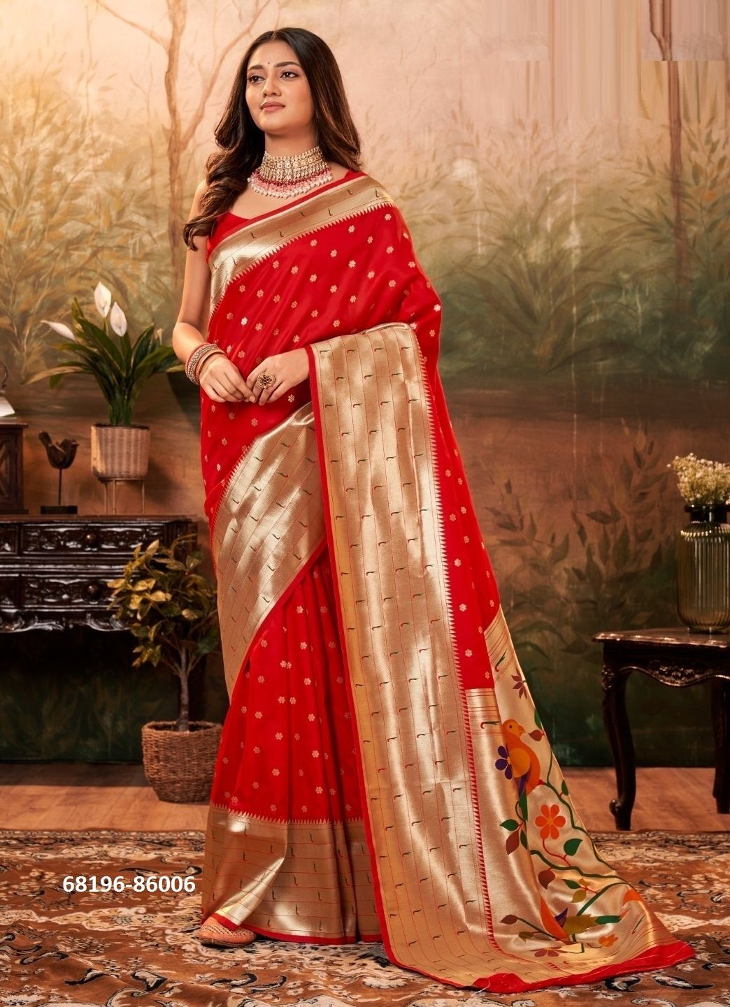 PAITHANI PRINCE - Catalog # 68196 (Set of 8 Sarees) PAITHANI PRINCE - Catalog # 68196 (Set of 8 Sarees)