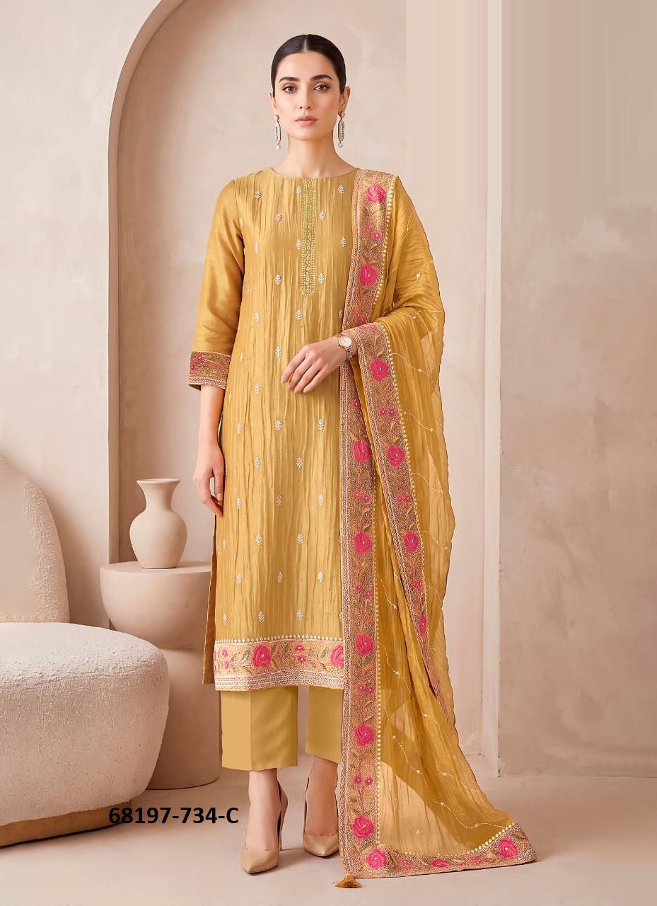 NARVIKA - Catalog # 68197 (Set of 4 Readymade Salwar Suits) NARVIKA - Catalog # 68197 (Set of 4 Readymade Salwar Suits)