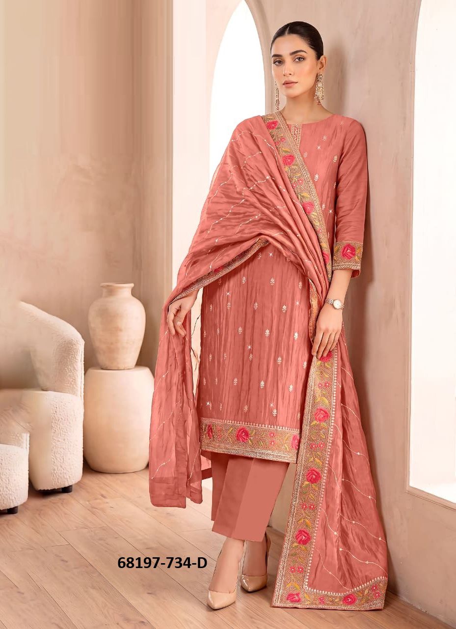NARVIKA - Catalog # 68197 (Set of 4 Readymade Salwar Suits) NARVIKA - Catalog # 68197 (Set of 4 Readymade Salwar Suits)