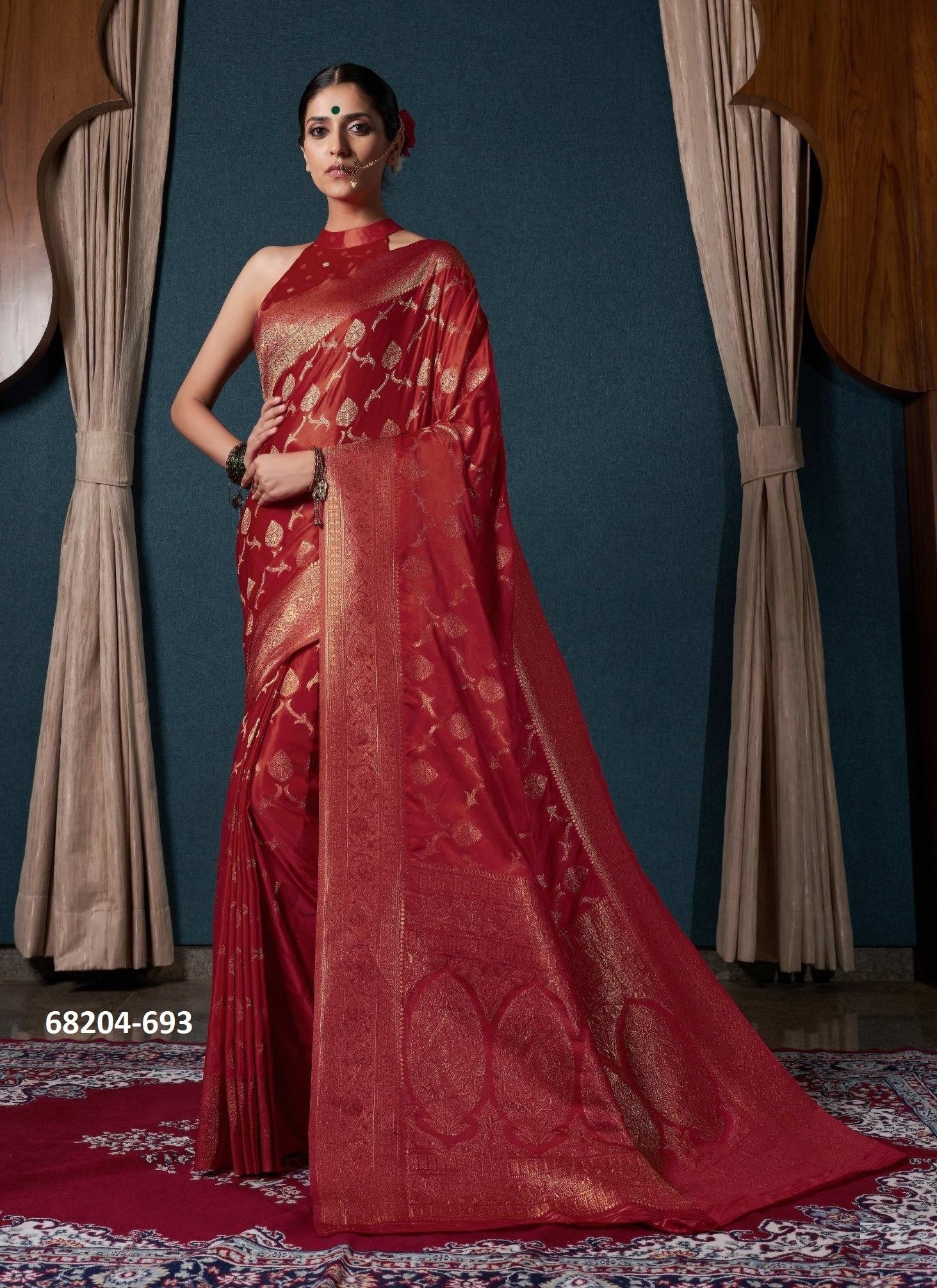 SATIN WEAVE - Catalog # 68204 (Set of 8 Sarees) SATIN WEAVE - Catalog # 68204 (Set of 8 Sarees)